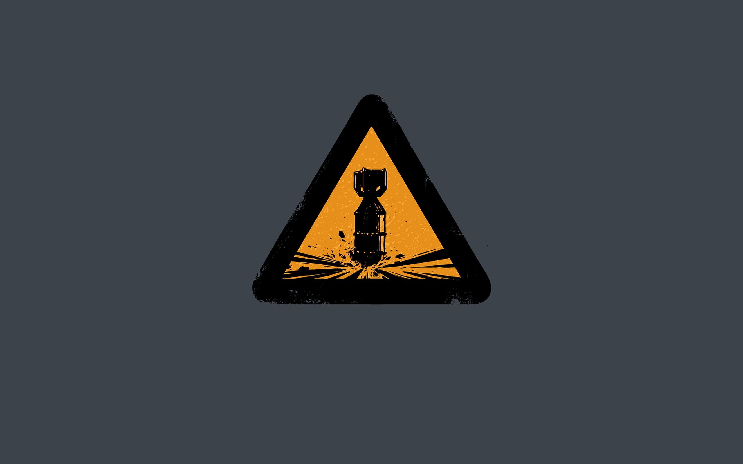 caution, cut out, close-up, minimalism, design, no people, electricity, communication, sign, copy space, safety, nuclear, low angle view, warning signs, HD Wallpaper