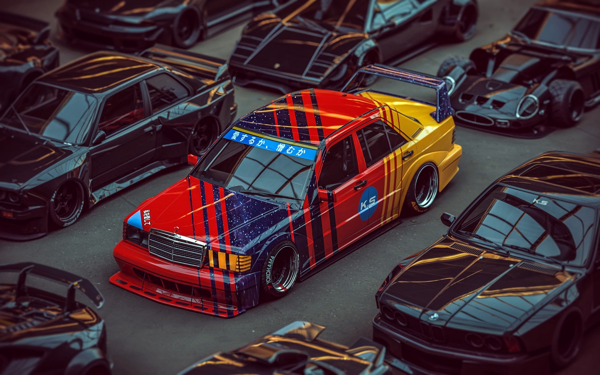 render, 3D, car, Khyzyl Saleem, 1080P, HD Wallpaper
