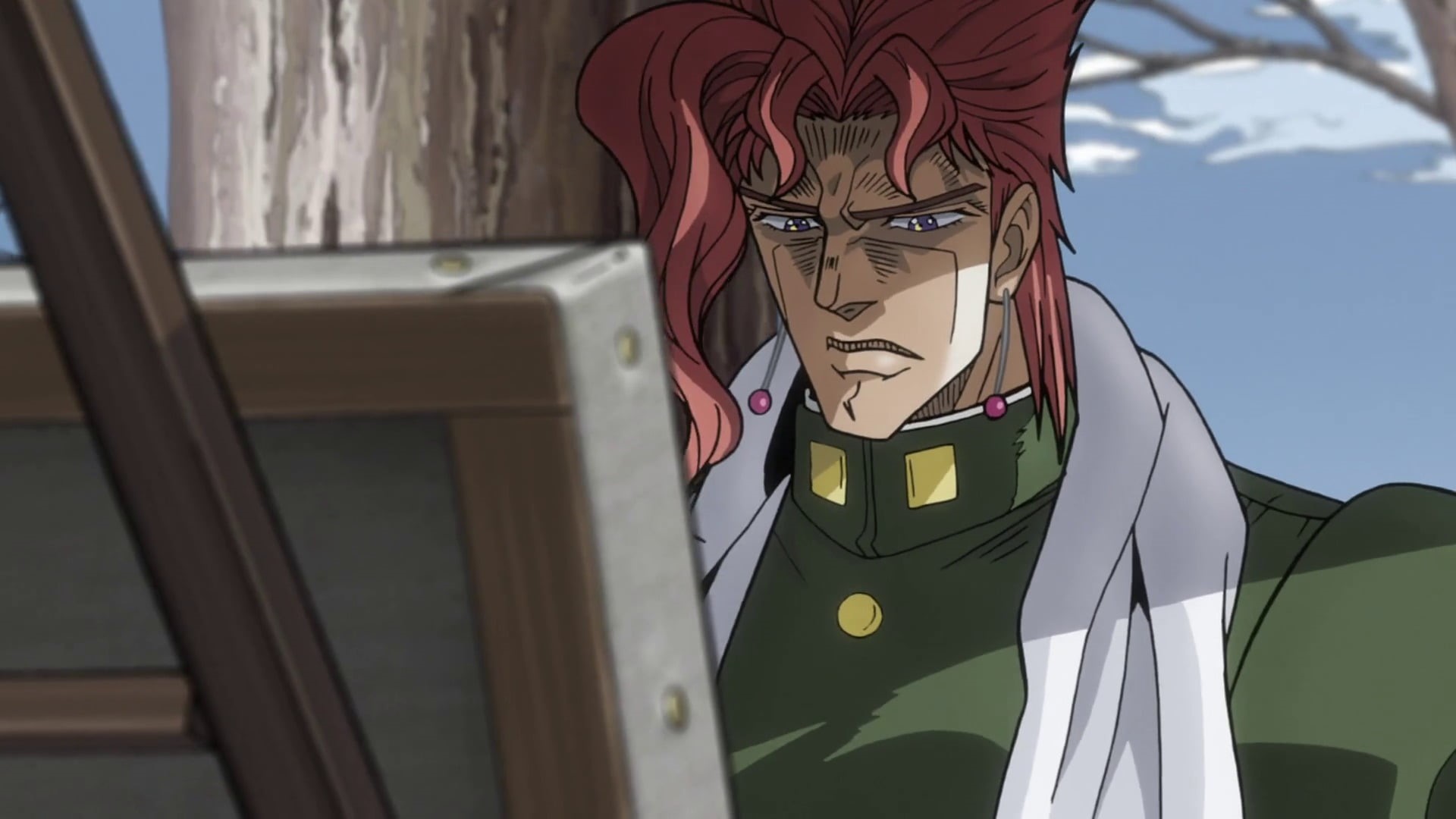 black, day, art and craft, representation, hairstyle, sculpture, fox, red, racing, motocross, creativity, male likeness, pants, outdoors, JoJos Bizarre Adventure: Stardust Crusaders, HD Wallpaper