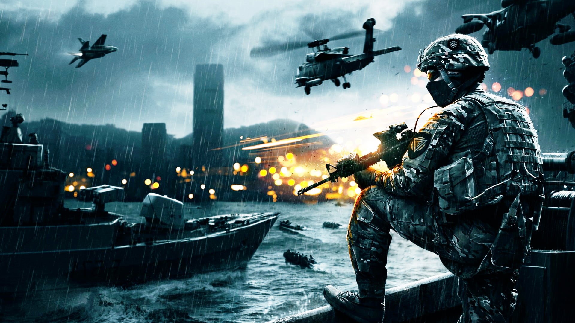 soldier, battle, Player Unknown Battleground, PC gaming, Game CG, helicopters, video game art, 1080P, video games, HD Wallpaper