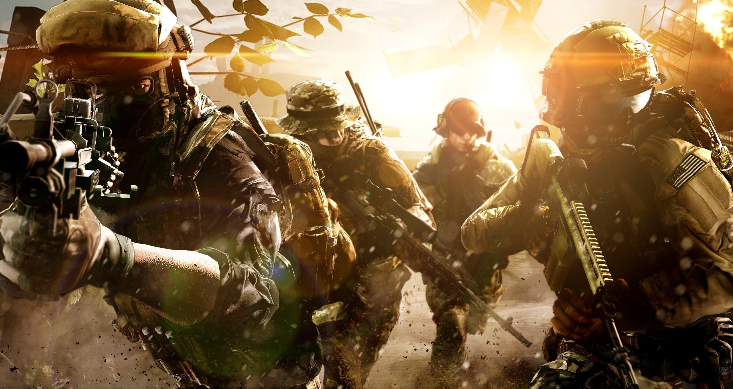 soldier, armed forces, military, young adult, aggression, real people, security, people, day, headwear, Battlefield 4, outdoors, protection, vest, brown, HD Wallpaper