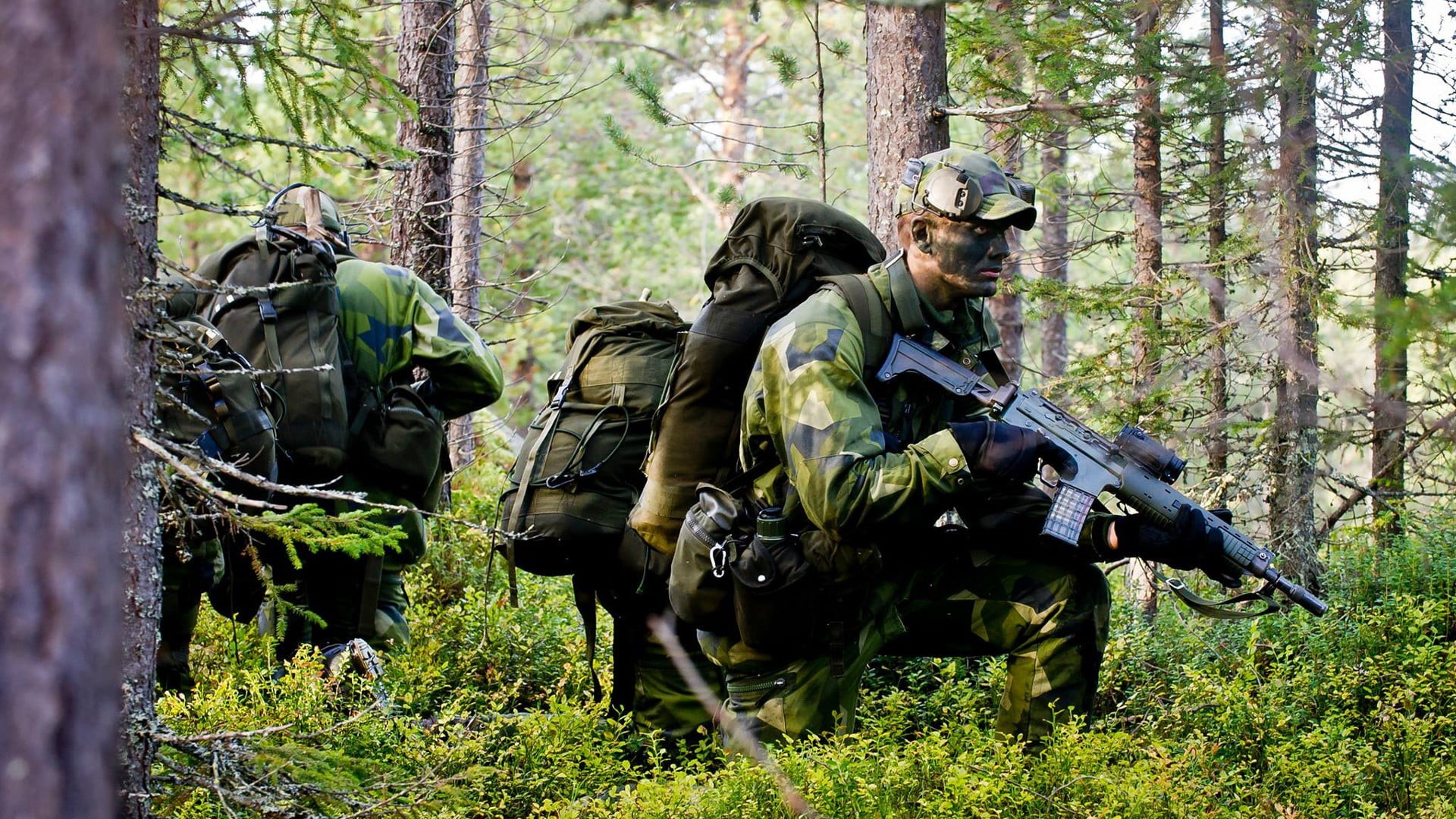 growth, real people, s, rifle, front view, army soldier, green, nature, land, outdoors, assault, plant, suit, government, tree, day, camouflage, woodland, HD Wallpaper