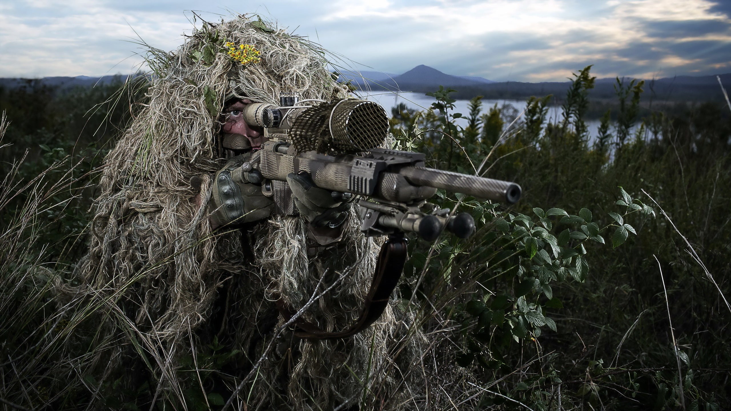 soldier, weapon, 2K, rifle, military, gun, sniper, HD Wallpaper