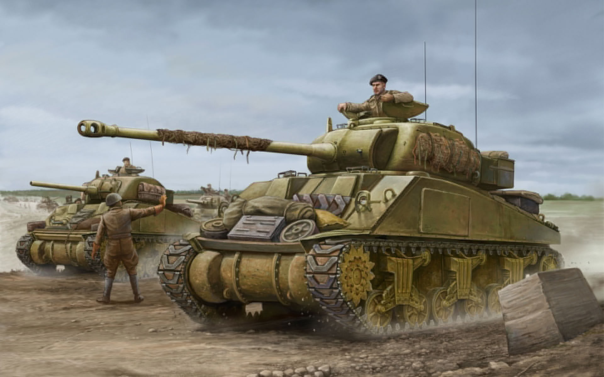 gun, tanks, Sherman, old, world War II, fighting, land Vehicle, re, soldiers, conflict, camouflage, art, security, uniform, two, government, history, Firefly, HD Wallpaper