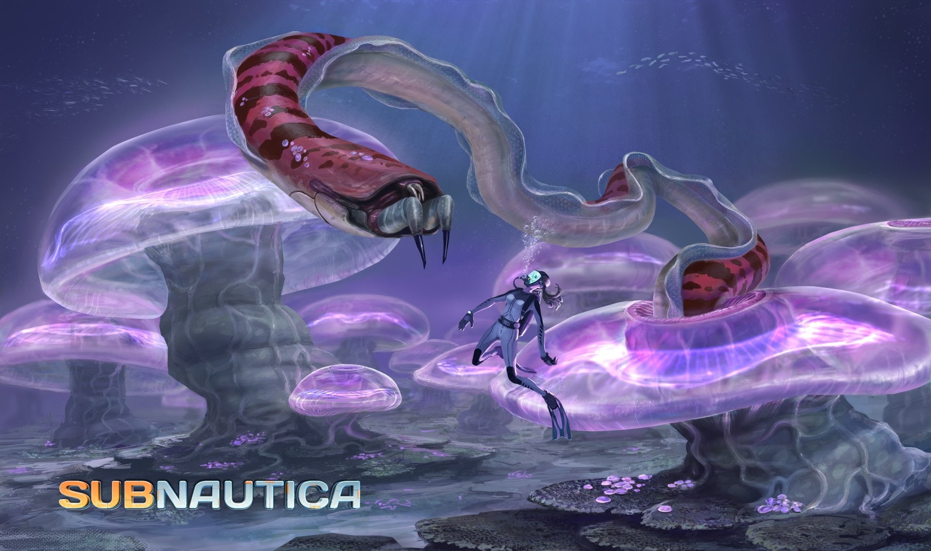 underwater, animals in the wild, 1080P, aquarium, digital composite, Video Game, jellyfish, adult, technology, animal wildlife, sea, working, indoors, HD Wallpaper