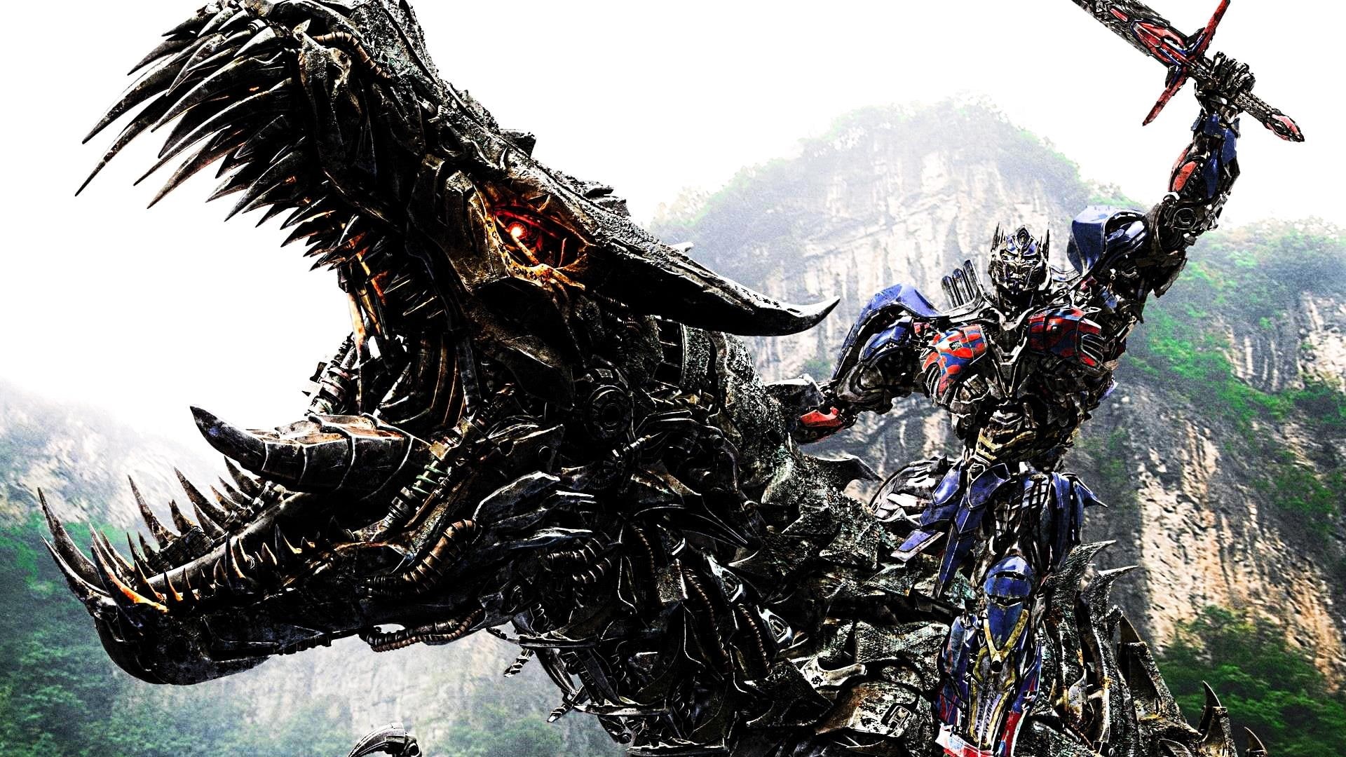 movies, extinction, transformers, optimus, hd, prime, age, 1080P, dinosaur, HD Wallpaper