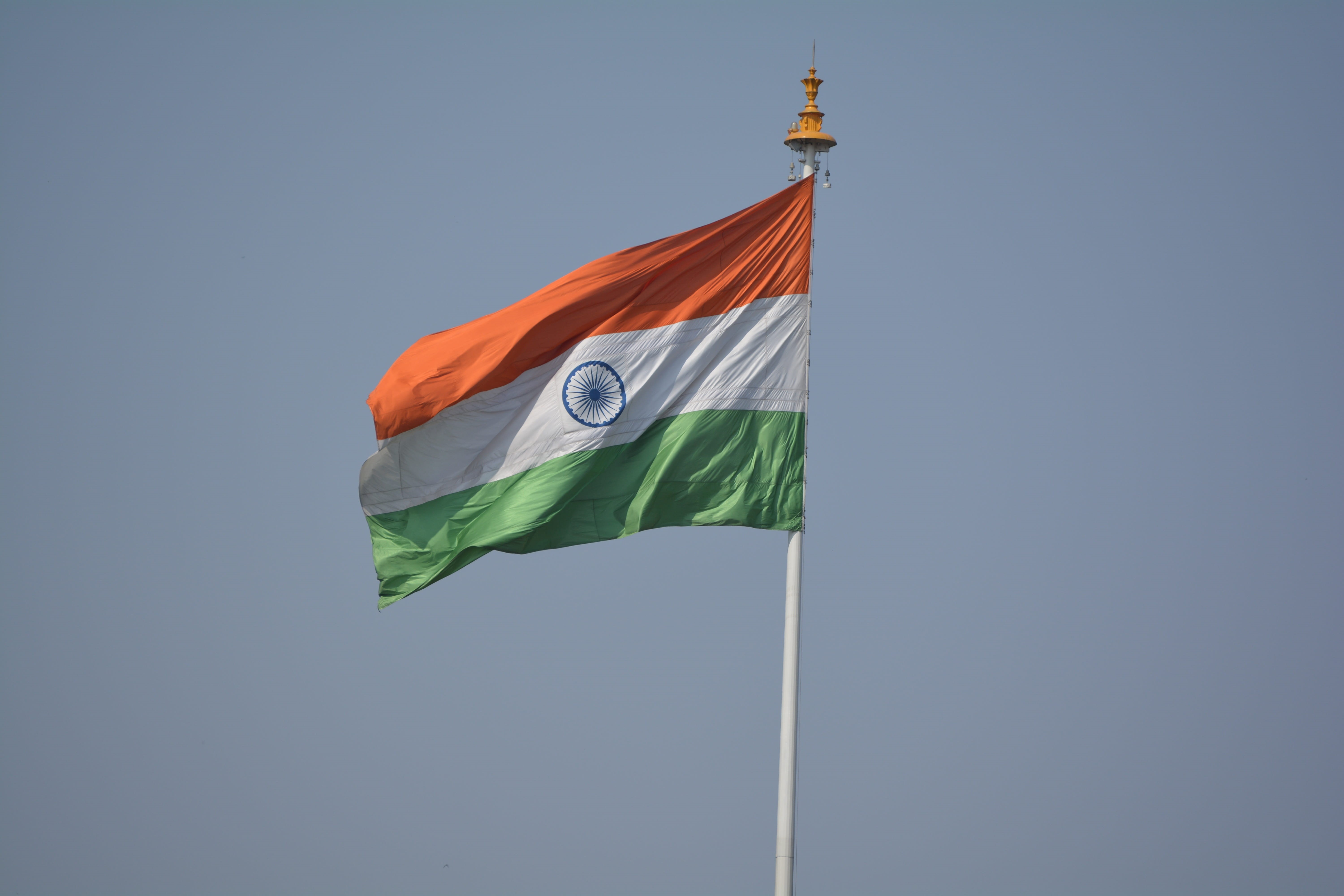 architecture, green color, environment, sunny, design, day, tricolor, world, nature, nation, outdoors, india, independence, patriotic, pride, copy space, HD Wallpaper