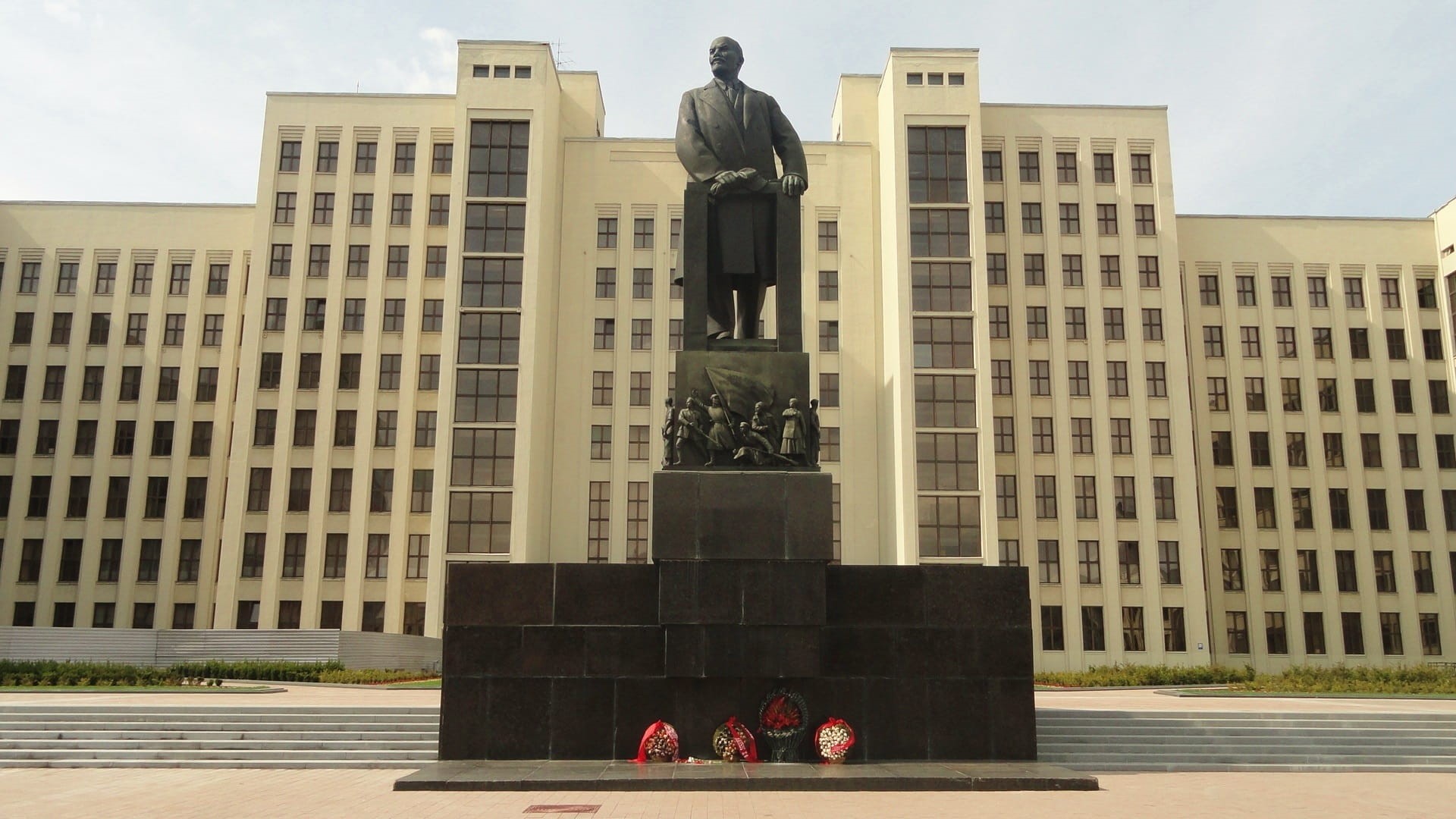 indoctrination, city, culture, representation, minsk, History, the past, sky, memorial, 1080P, male likeness, statue, Monument, art and craft, built structure, HD Wallpaper