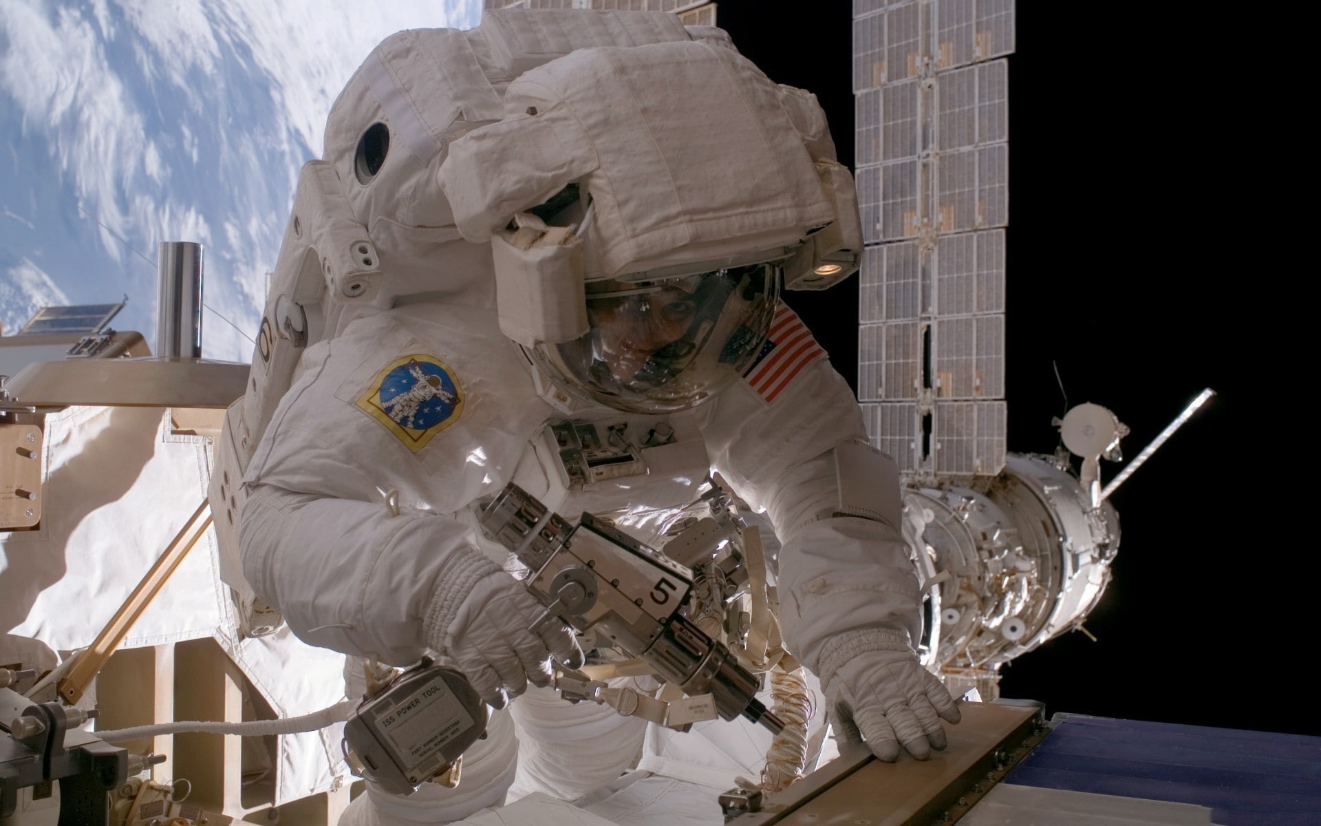 space, ISS, astronaut, 1080P, Orbital Stations, space station, HD Wallpaper