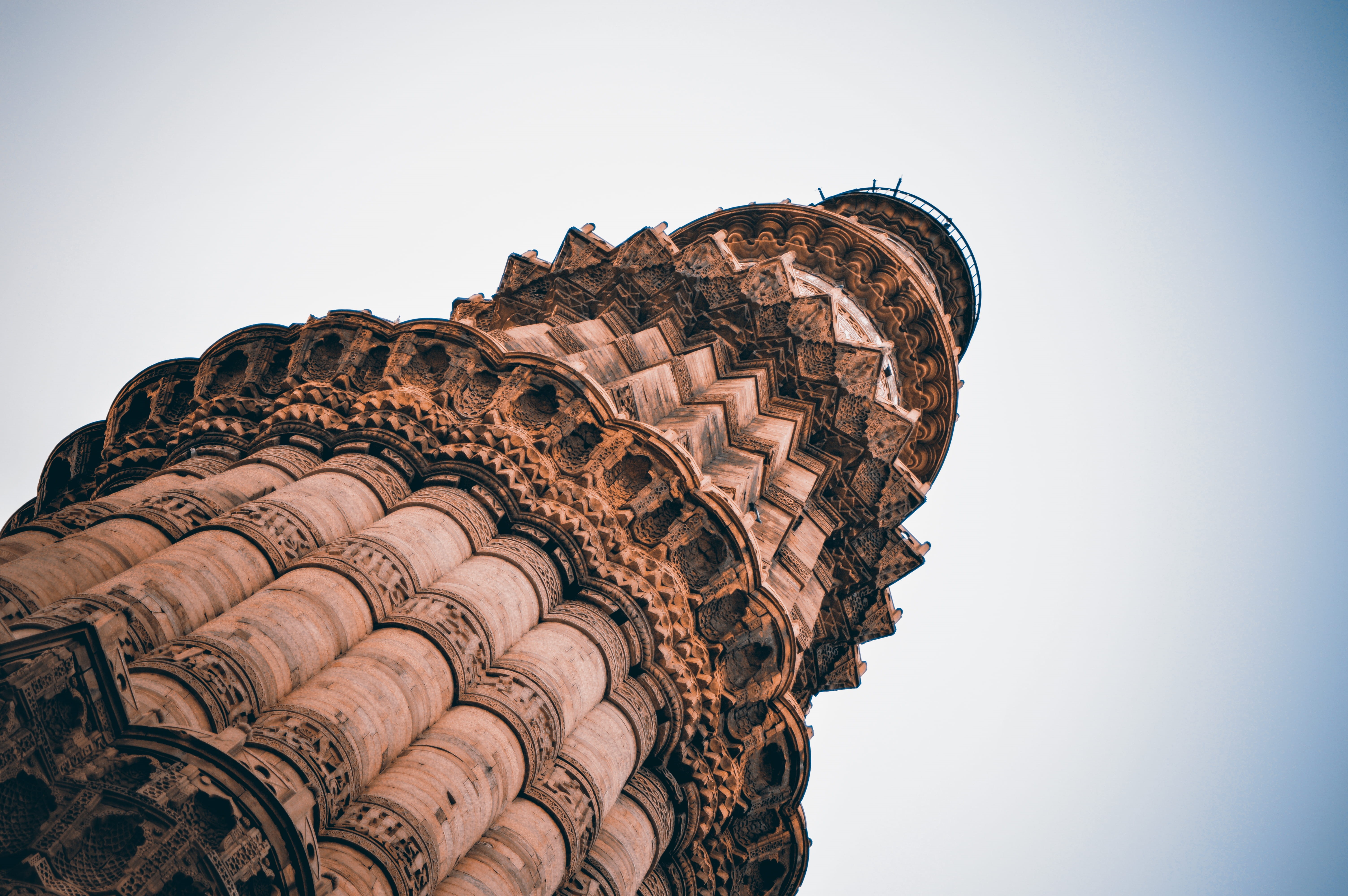 tourism, low angle view, city, pattern, building exterior, sky, roof, ornate, clear sky, craft, no people, delhi, new delhi, travel, the past, historical, HD Wallpaper