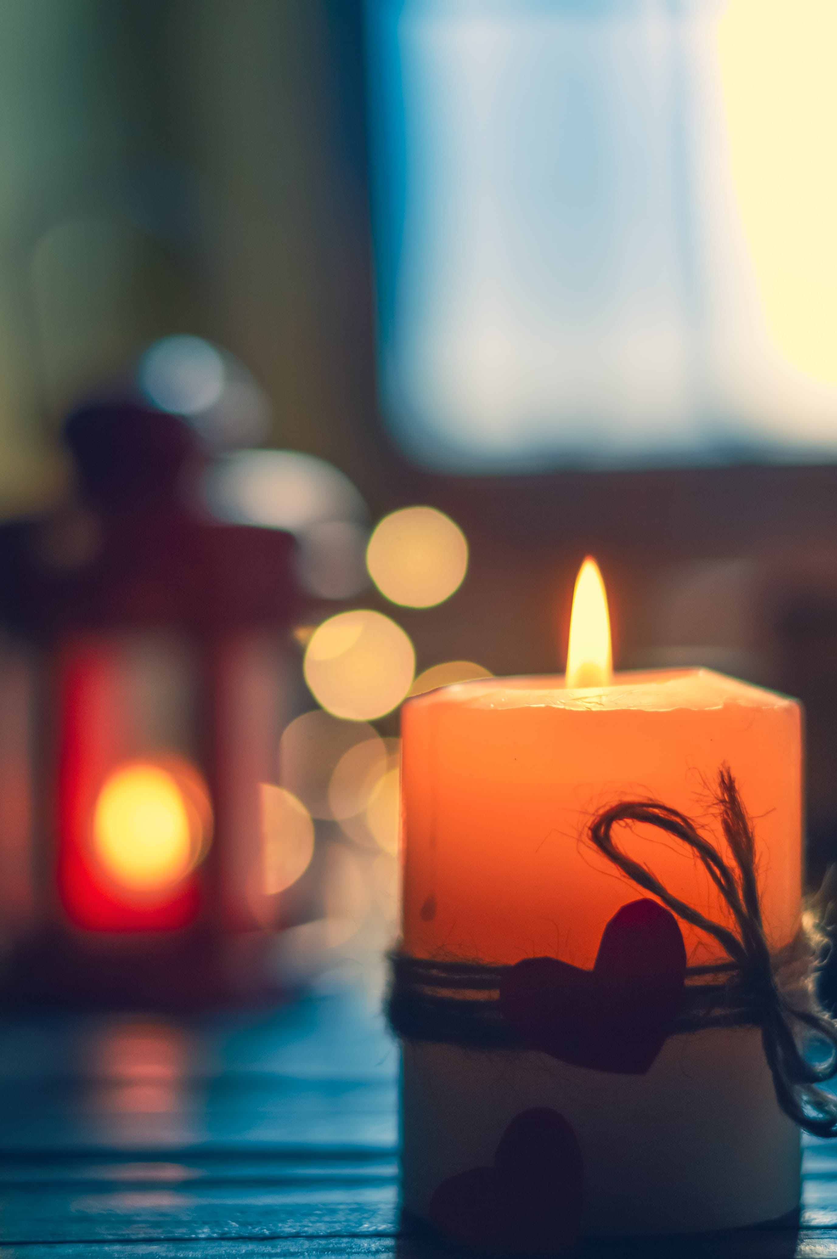 flame, 4K, vijay vihar phase 1, fire, tea light, glowing, burning, fire - natural phenomenon, decoration, lighting equipment, focus on foreground, india, Phone HD Wallpaper