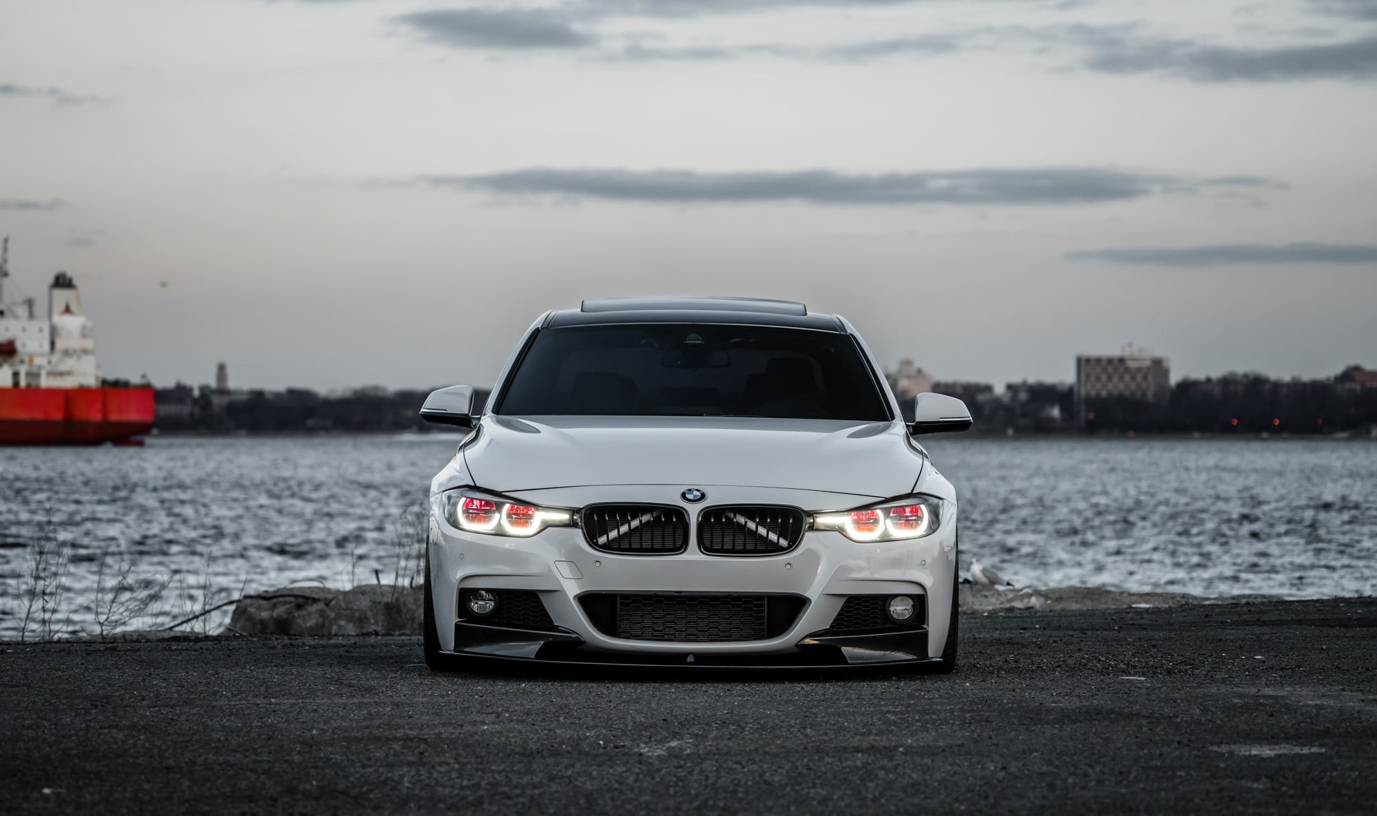 Sight, Evening, 1080P, White, Sky, F80, 330i, BMW, HD Wallpaper
