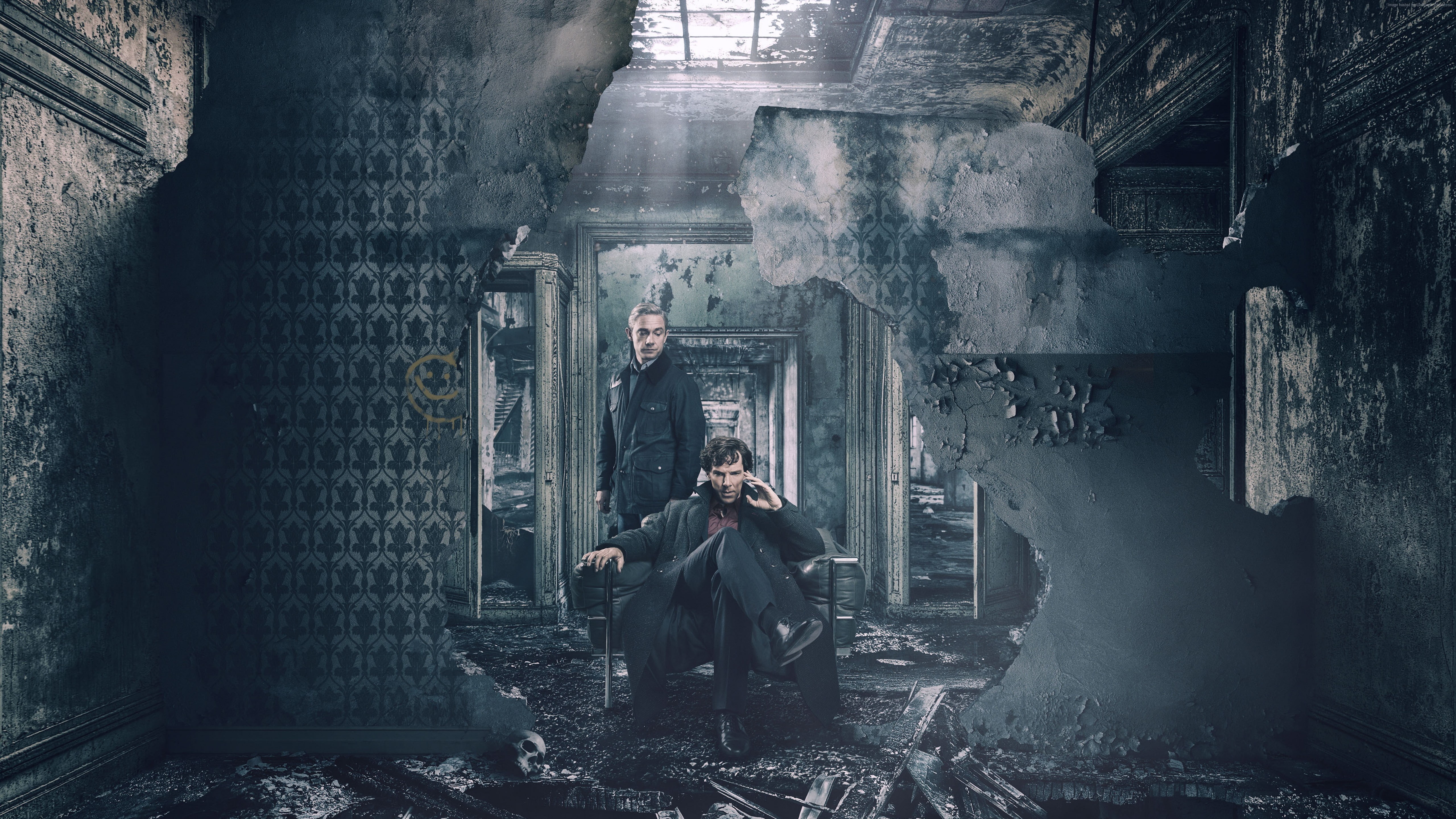 clothing, wall - building feature, Sherlock Season 4, built structure, one person, Benedict Cumberbatch, communication, aggression, Martin man, TV Series, HD Wallpaper