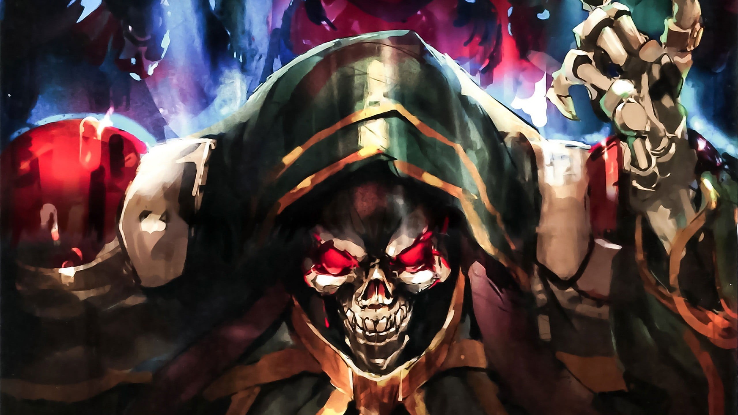 real people, portrait, one person, front view, festival, celebration, carnival - celebration event, mask - disguise, Ainz Ooal Gown, evil, disguise, HD Wallpaper