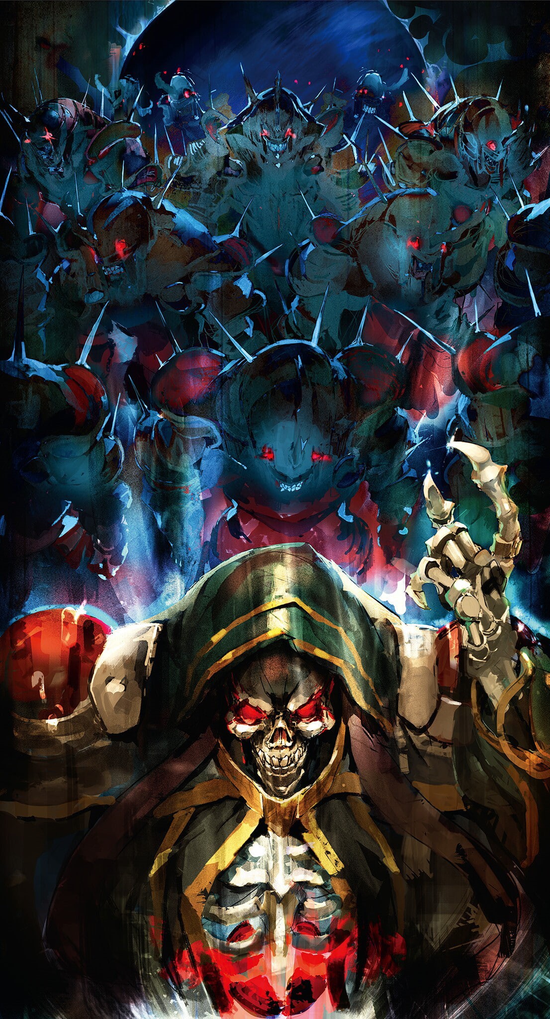 skull, 1080P, Ainz Ooal Gown, creature, Overlord (anime), Phone HD Wallpaper