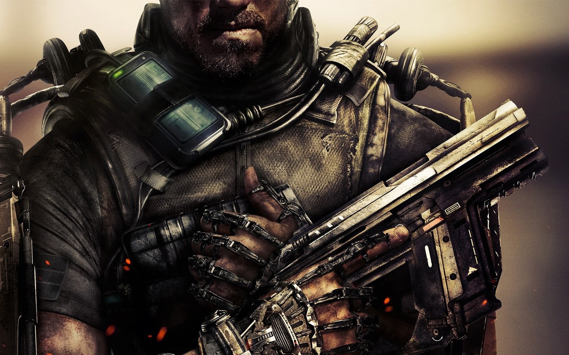 indoors, close-up, camera - photographic equipment, photography themes, clothing, Call of Duty: Advanced Warfare, machine gun, still life, Call of Duty, HD Wallpaper
