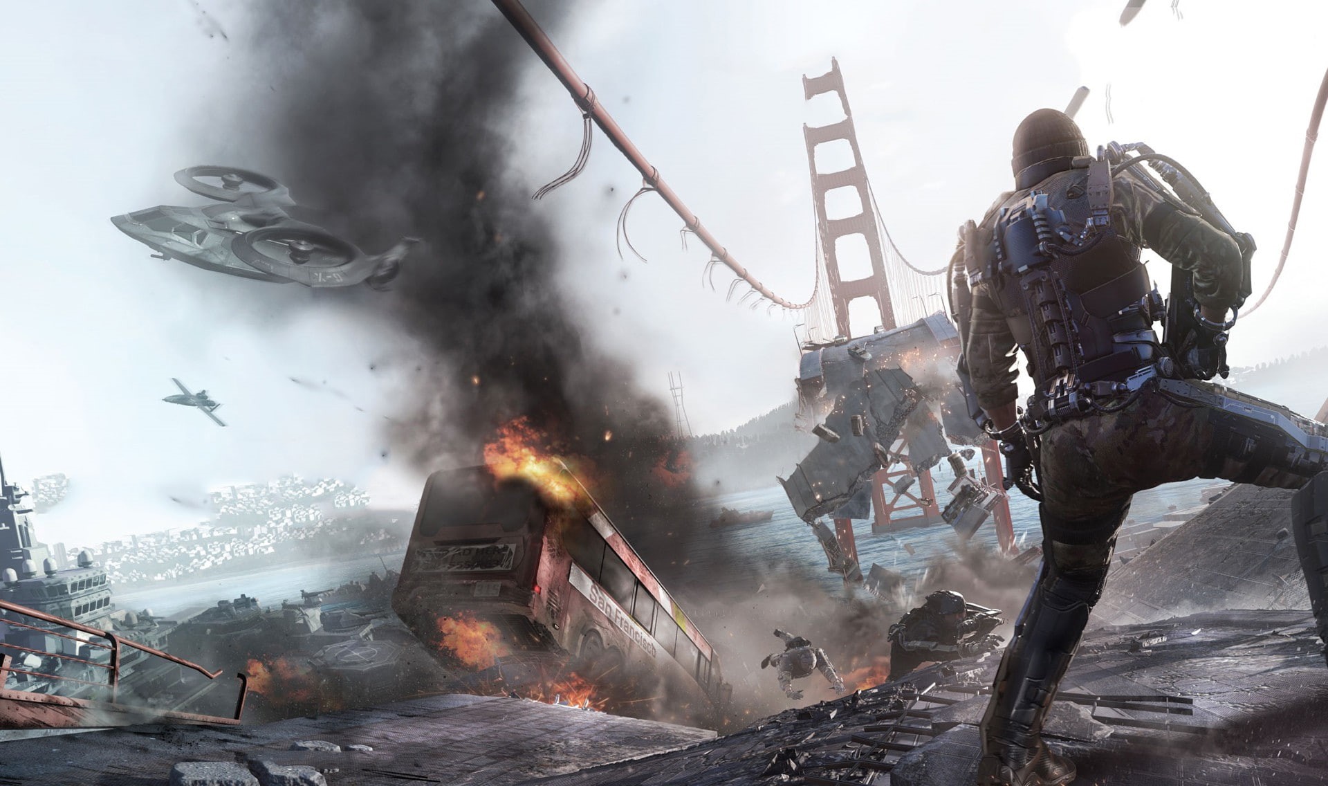 1080P, video games, Call of Duty, artwork, Call of Duty: Advanced Warfare, HD Wallpaper