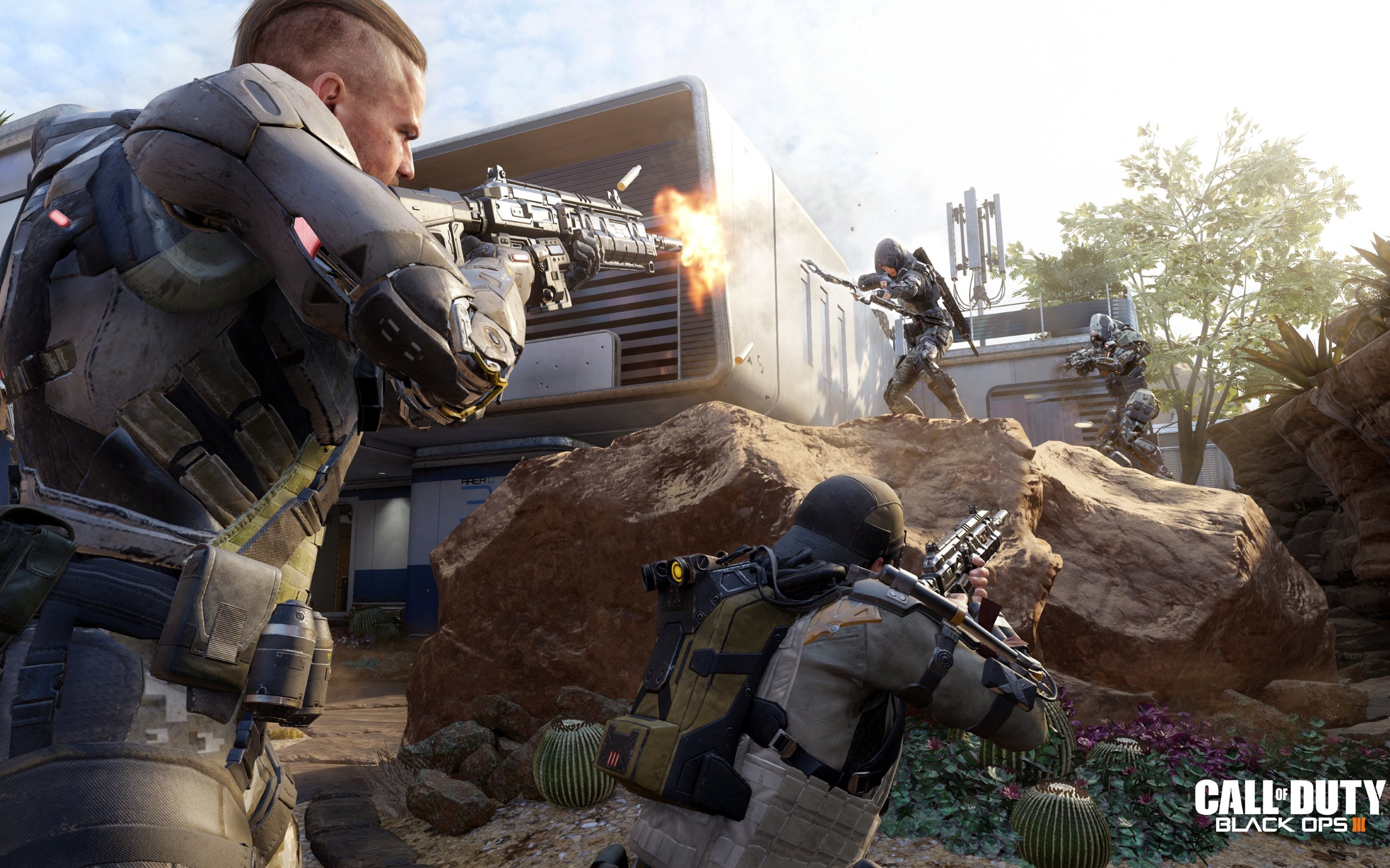 2K, soldiers, black, guns, ops, call of duty black ops 3, duty, call, HD Wallpaper