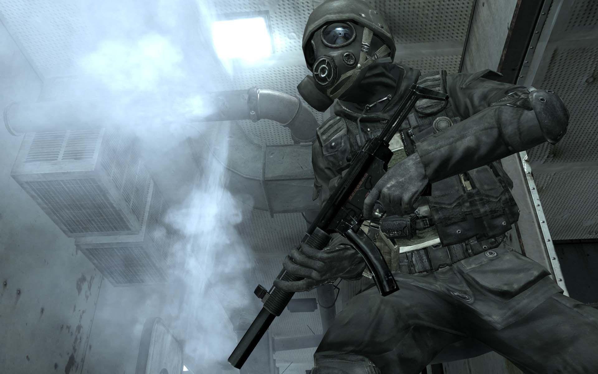 modern warfare, call, games, rifle, duty, assault, black, call of duty 4, call of duty, 1080P, modern, warfare, 1920x1200, HD Wallpaper