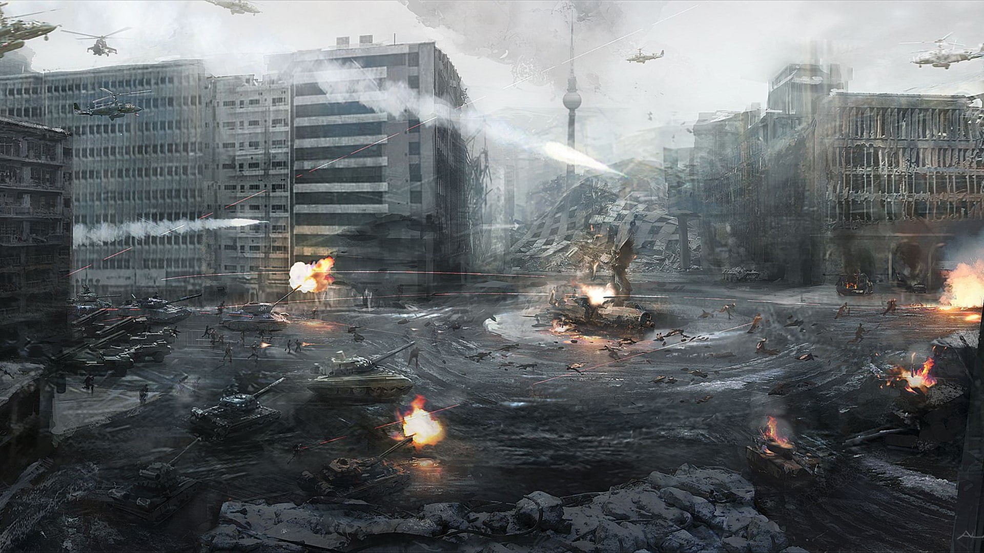 video games, Call of Duty: Modern Warfare 3, artwork, Berlin, 1080P, HD Wallpaper