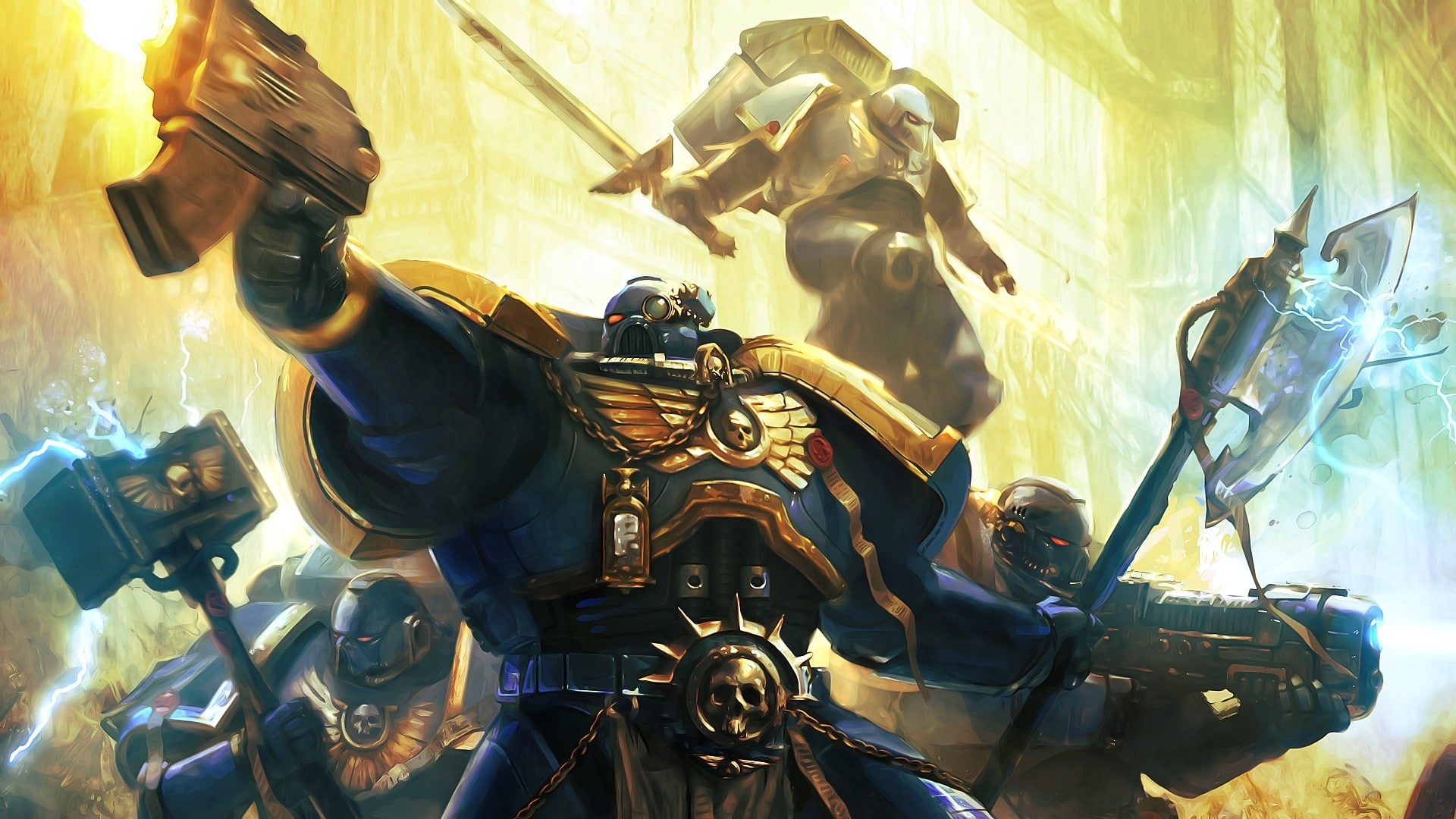games, video, ultramarine, space, hd, art, marines, k, Video Games, warhammer, x, aircraft, 1080P, HD Wallpaper