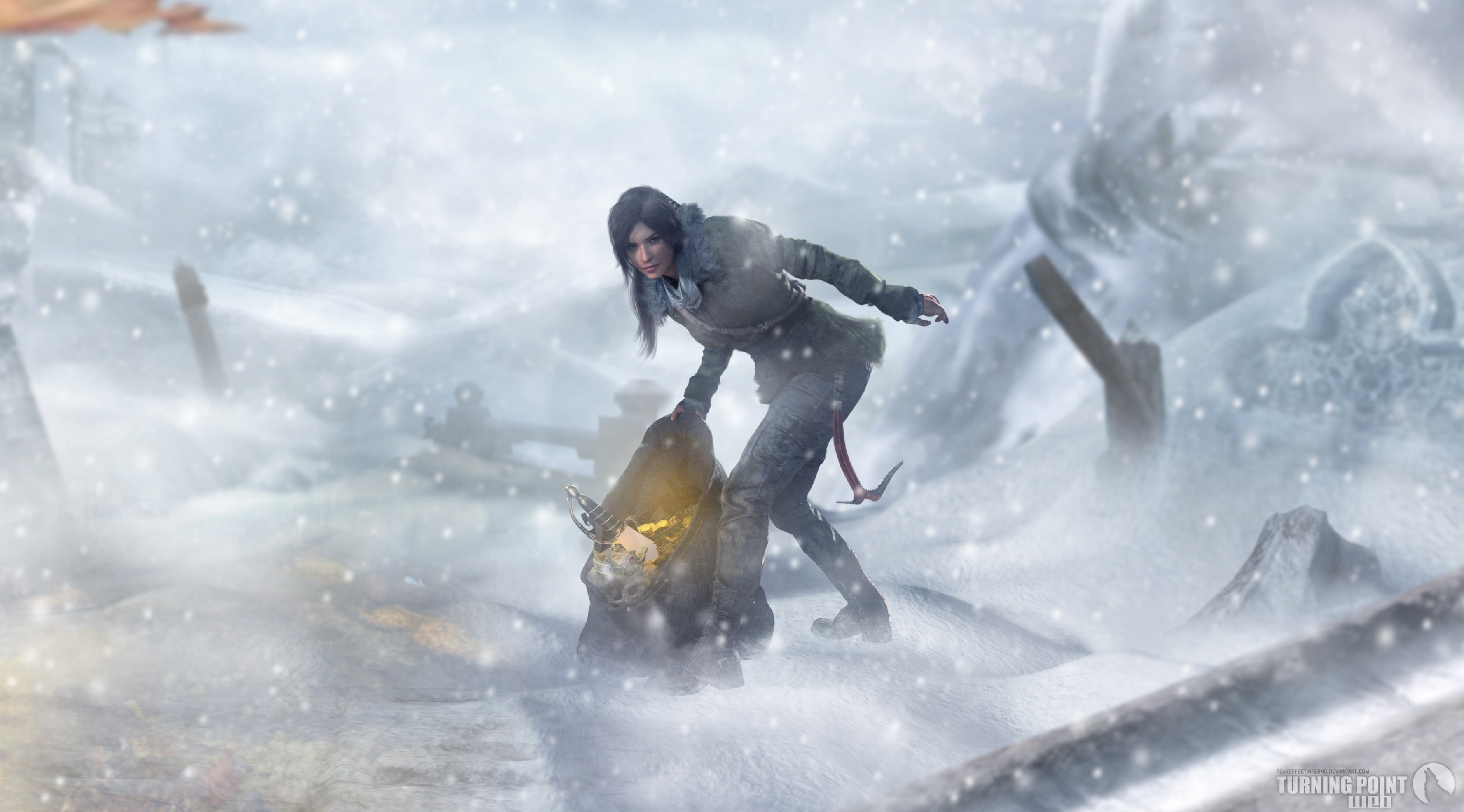 Legend, Lara, mountain, Tomb Raider, 2015, sports equipment, skill, cold temperature, Action, Tomb, Adventure, outdoors, Croft, real people, RiseoftheTomb Raider, HD Wallpaper