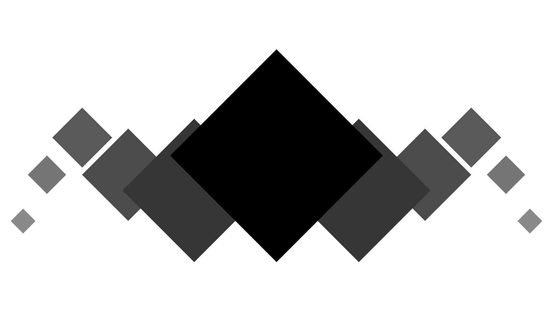 Diamond, Minimalist, Abstract, Geometry, 1080P, Black and White, HD Wallpaper