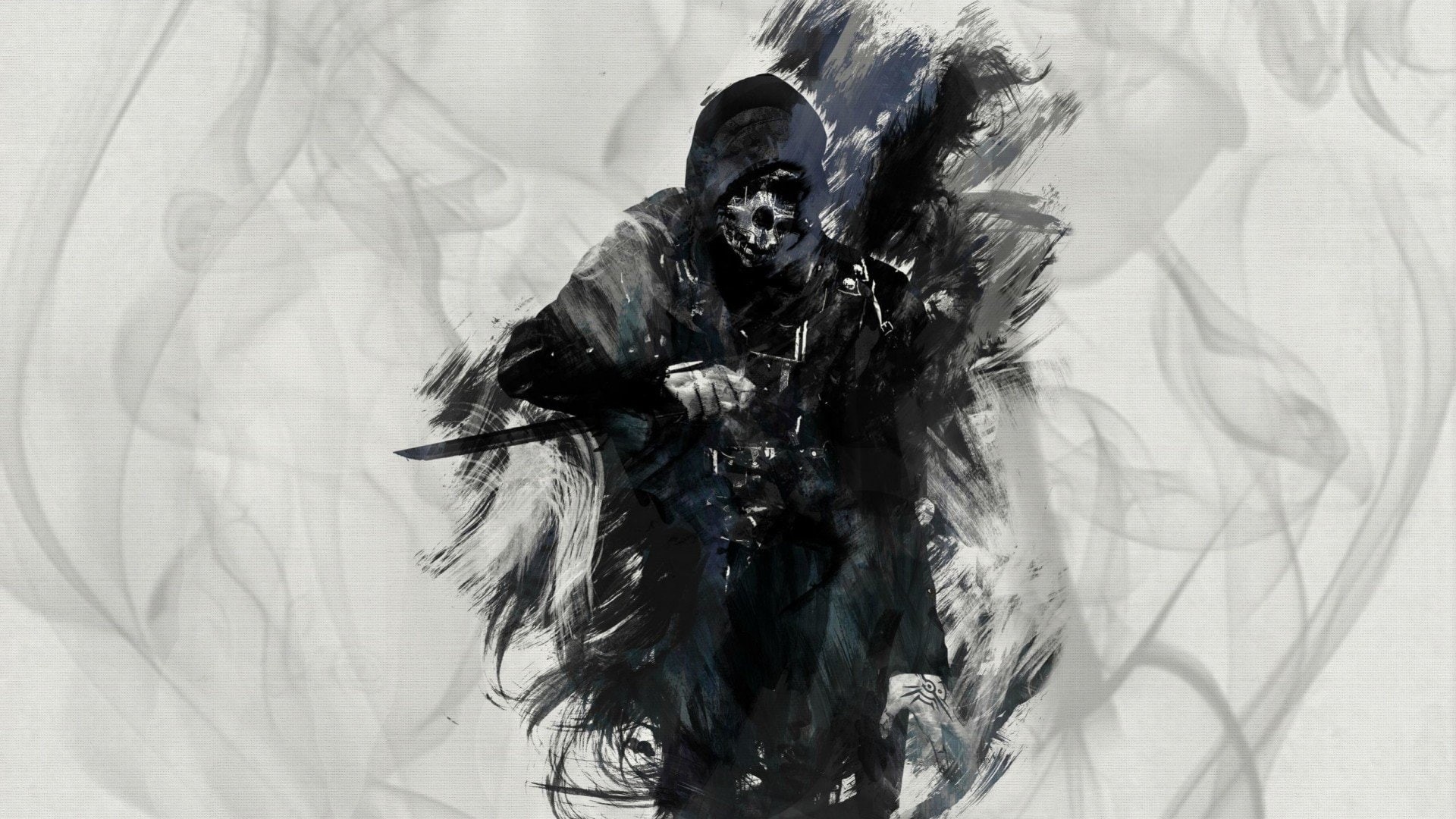 skull, 1920x1080 px, ducks, px, hd, animals, art, dishonored, 1080P, x, HD Wallpaper