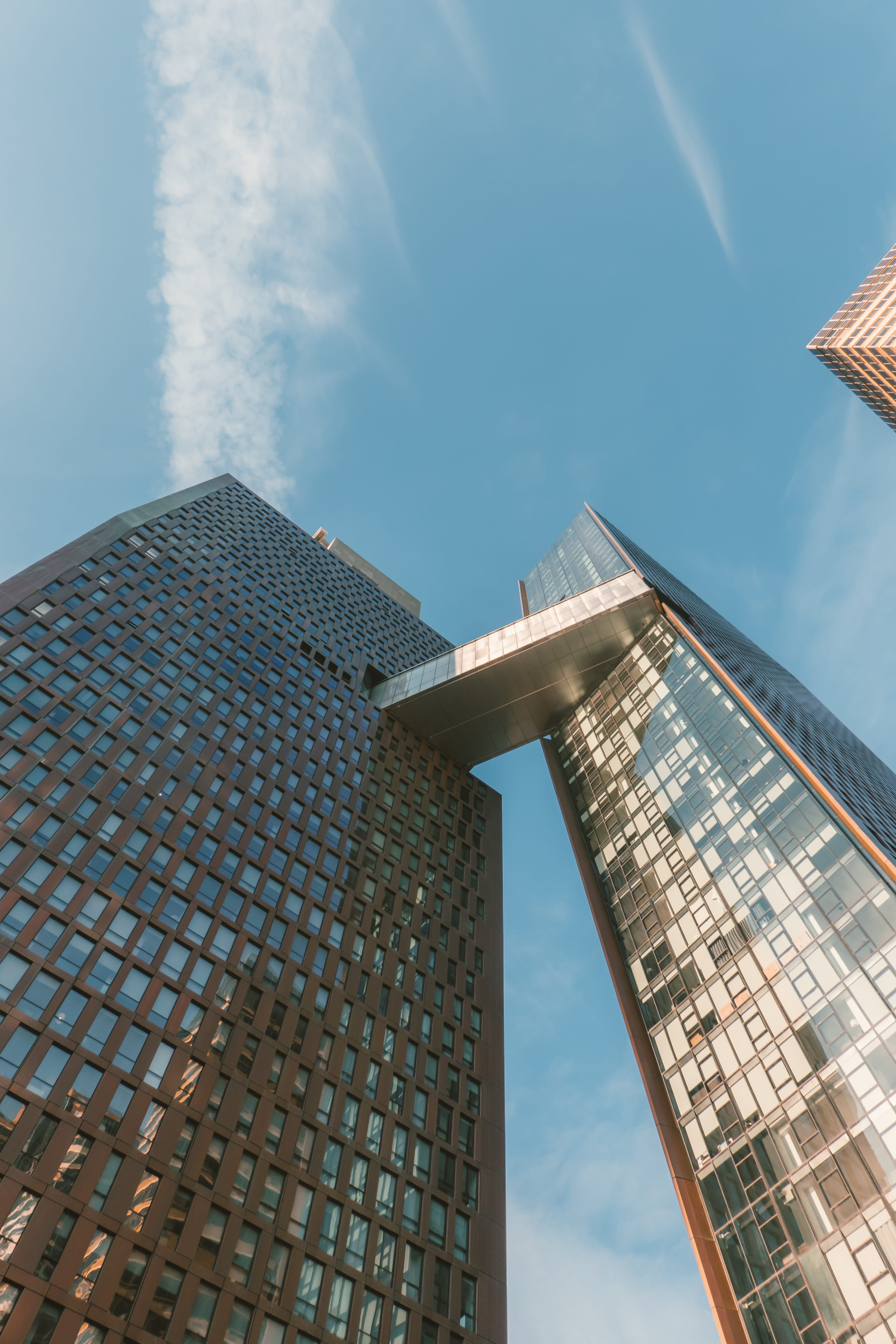 no people, cloud - sky, #citybuilding, #newyorkarchitect, modern, city, building exterior, #nycbuilding, low angle view, #newyork, architecture, #newyorkcity, Phone HD Wallpaper