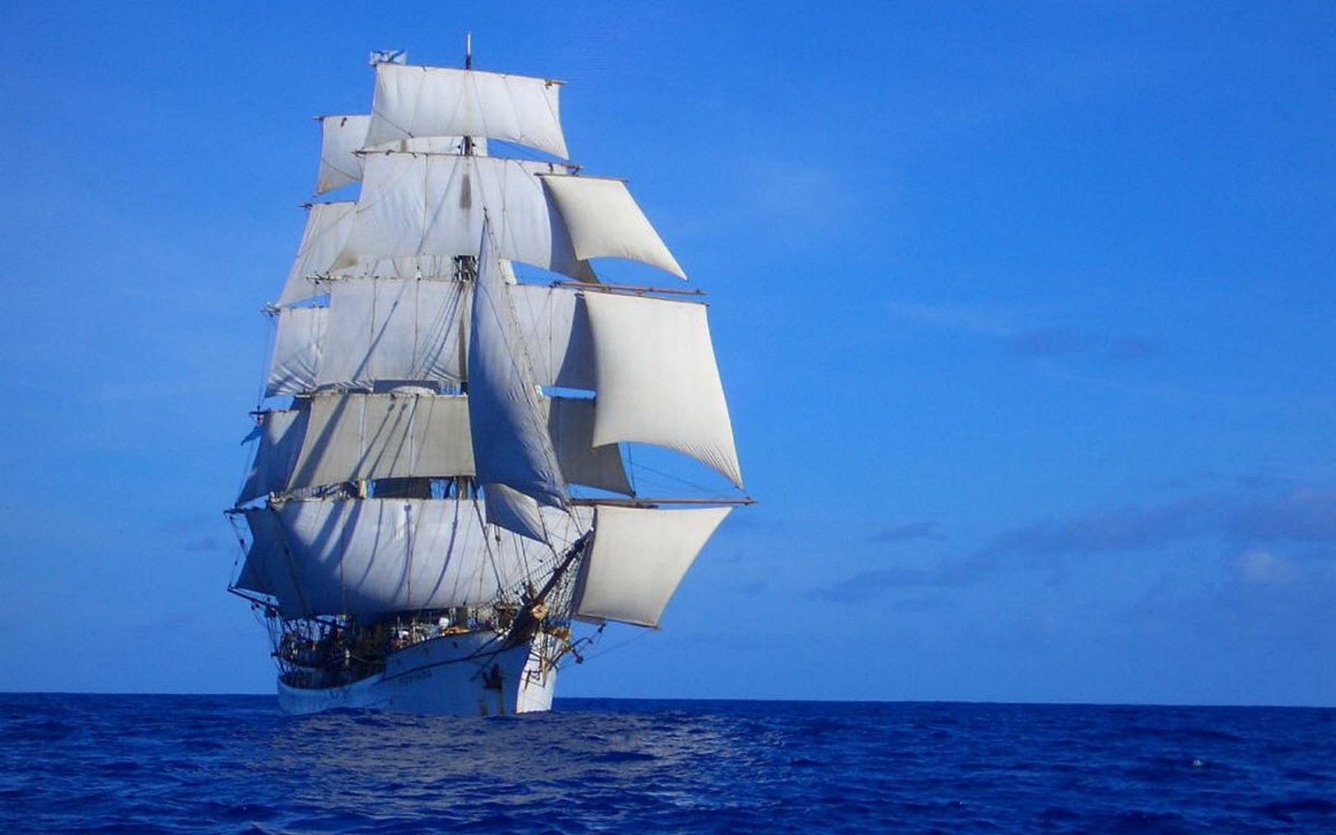 beauty in nature, sailboat, transportation, sailing, no people, vehicle, nature, water, luxury, nautical vessel, sea, tall ship, mode of transportation, HD Wallpaper