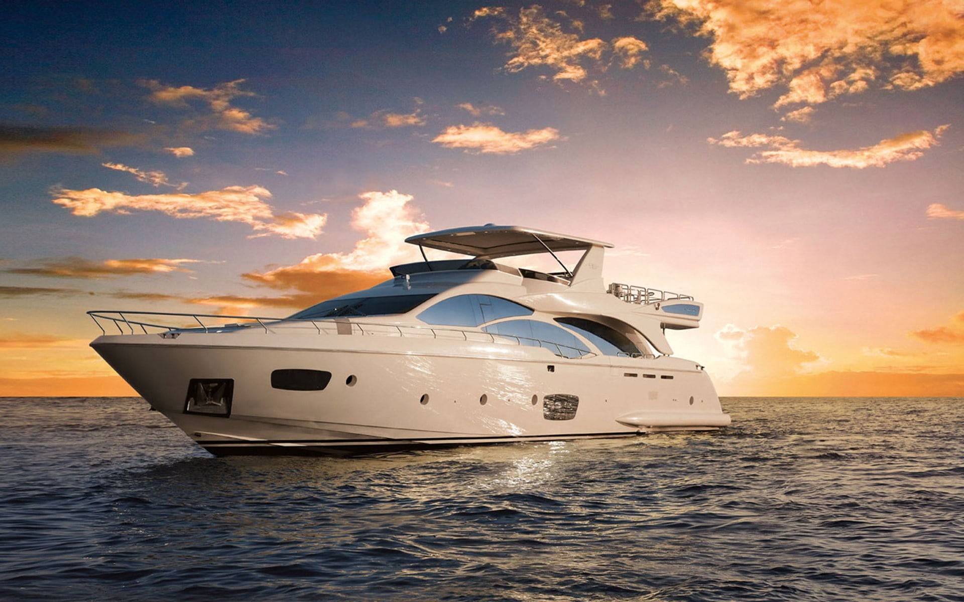 mode of transportation, wealth, travel, white, sailing, passenger craft, nature, craft, sky, Azimut, outdoors, water, luxury, yacht, transportation, cruise ship, HD Wallpaper
