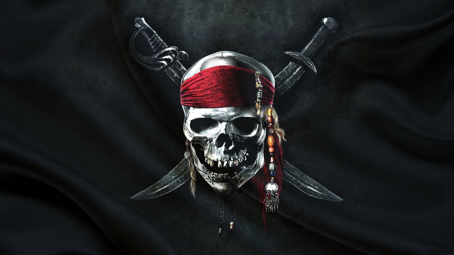 1080P, pirates, Jolly Roger, artwork, Flag, HD Wallpaper