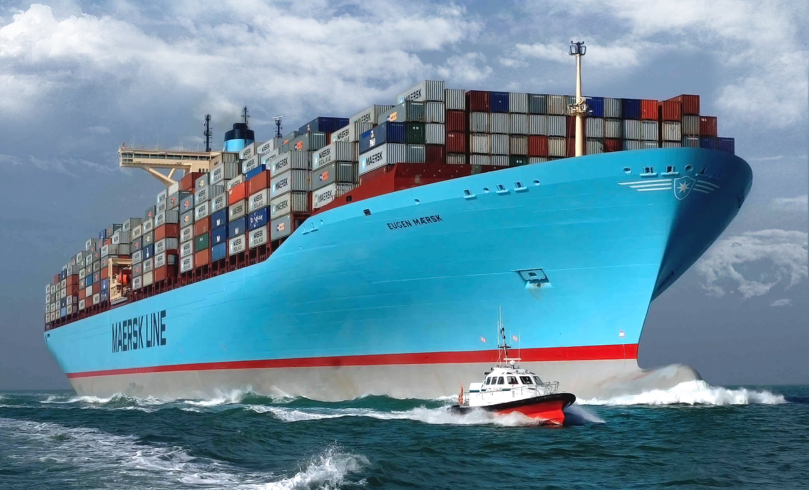 no people, business, blue, Board, commercial Dock, sailing, Maersk, mode of Transport, motion, trading, cruise ship, anchored, nature, global Business, HD Wallpaper