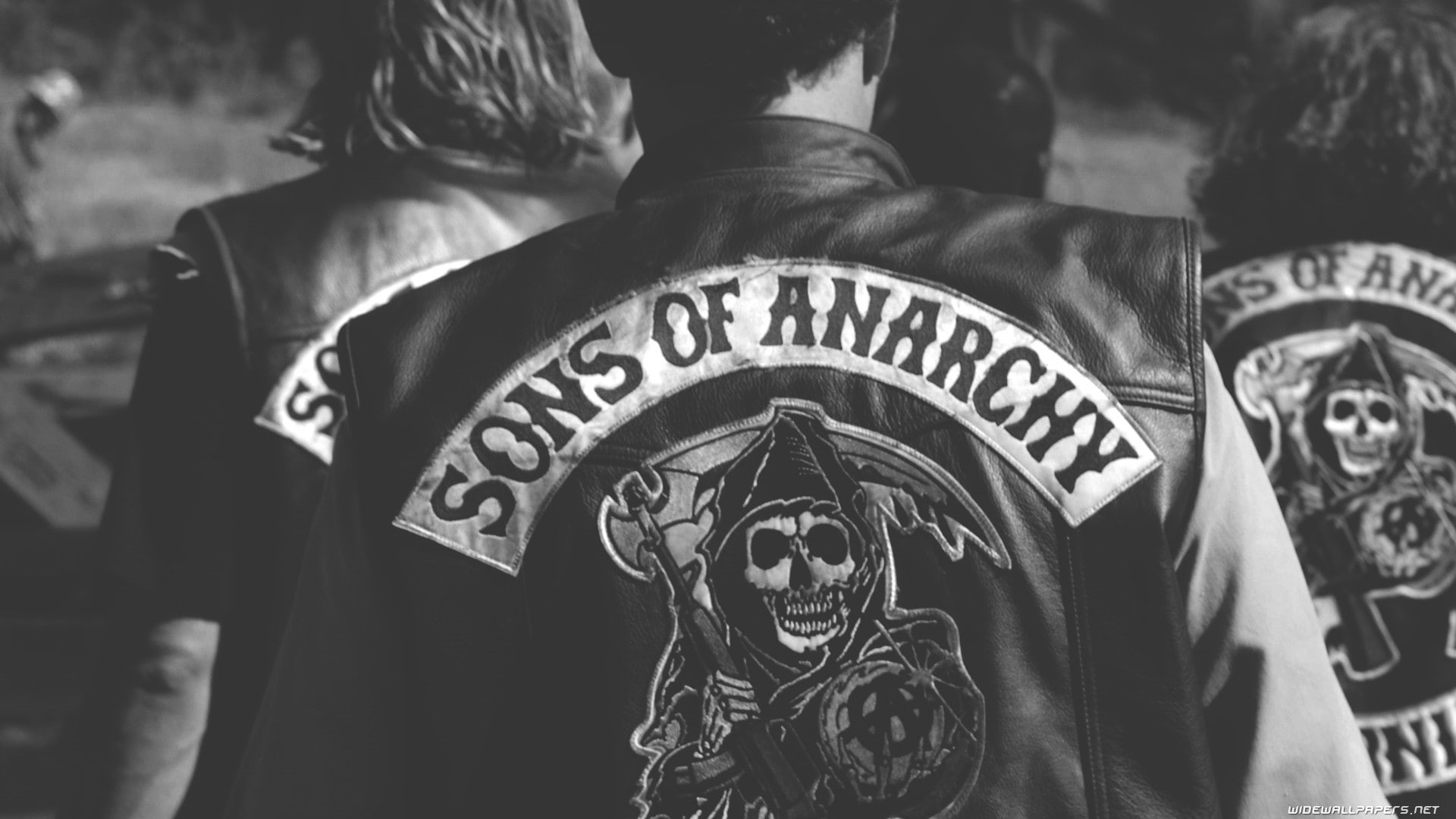 Sons Of Anarchy, monochrome, 1080P, HD Wallpaper
