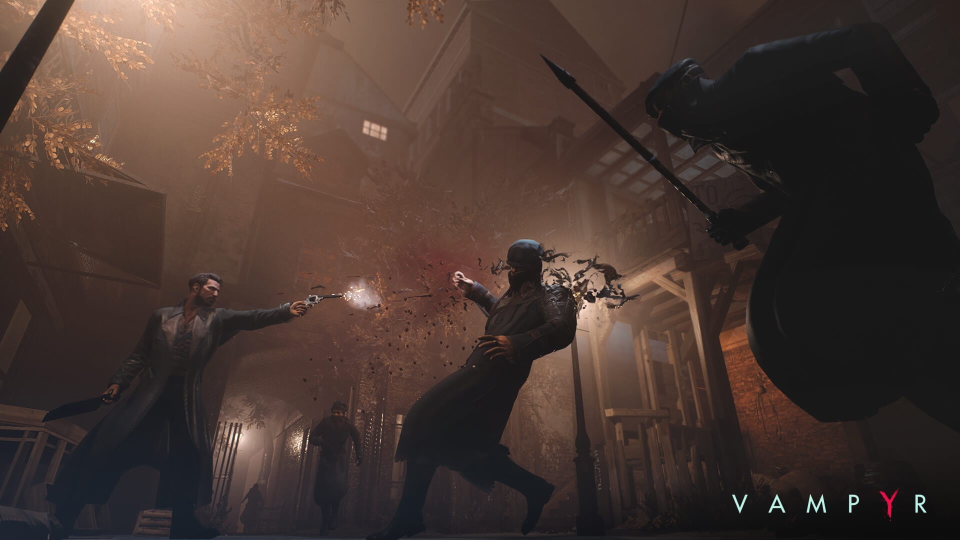 activity, standing, low angle view, lighting equipment, games art, Vampyr, people, lights, video games, men, lifestyles, leisure activity, real people, HD Wallpaper