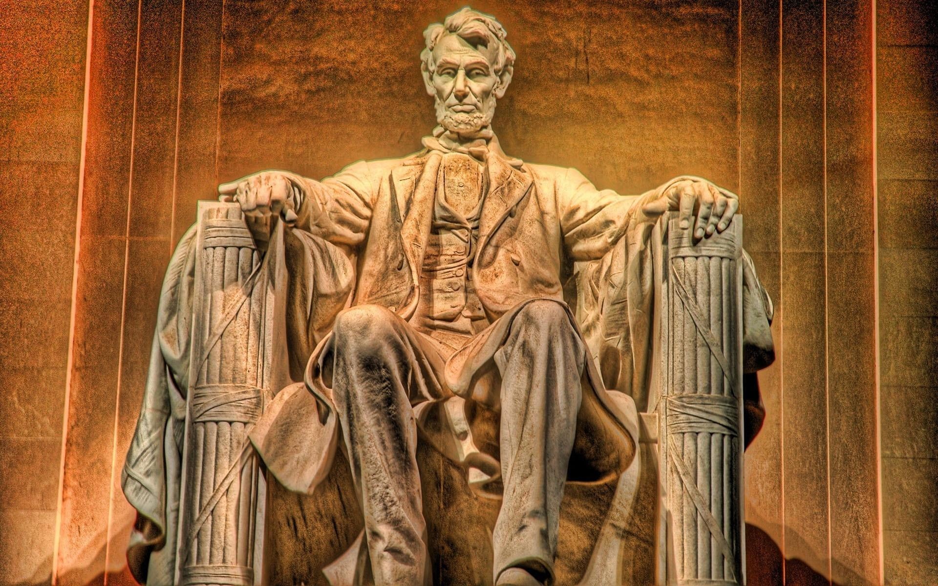 abraham, 1920x1200, 1080P, abraham lincoln, photography, statue, lincoln, HD Wallpaper