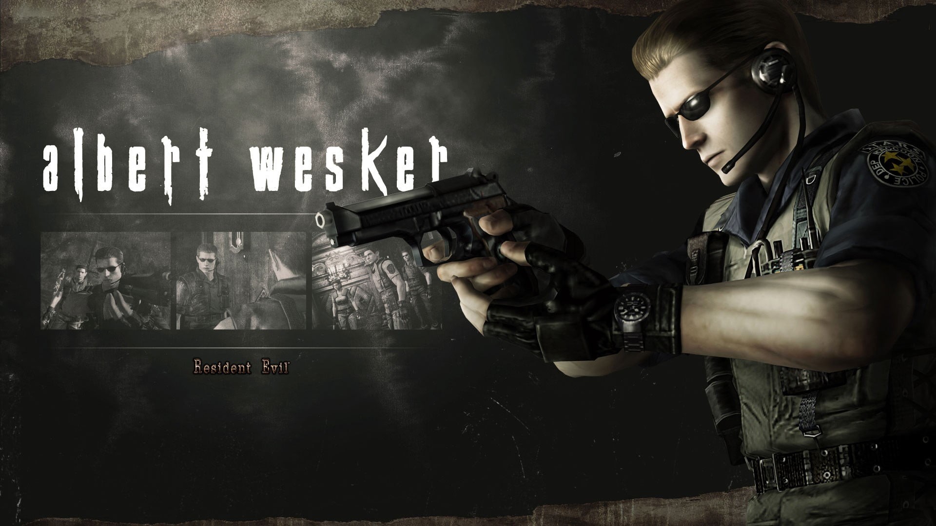 weapon, occupation, 1080P, soldier, waist up, adult, gun, indoors, Resident Evil HD Remaster, social issues, young women, women, clothing, pistol, sign, HD Wallpaper