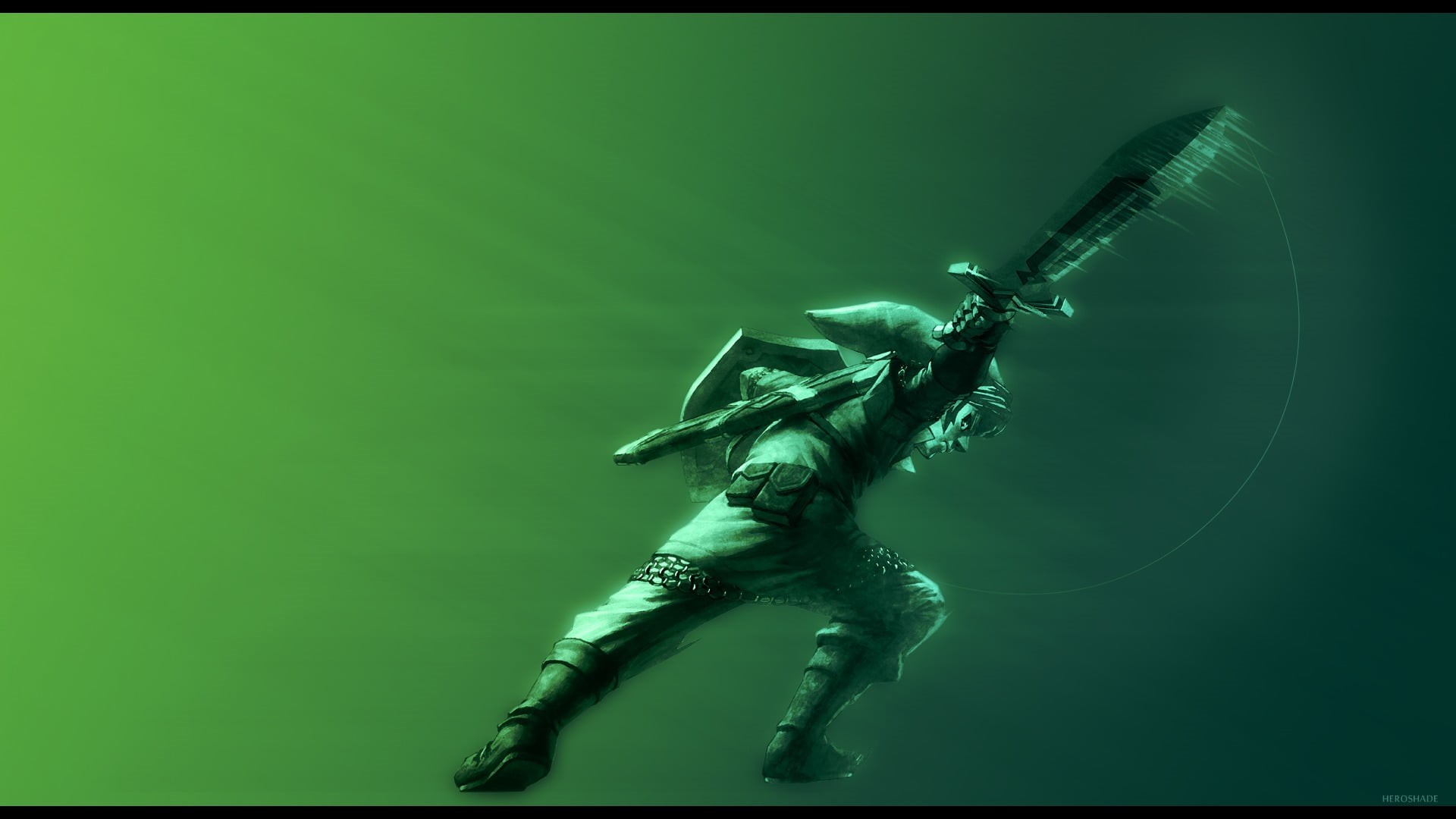 indoors, Link, young women, hairstyle, video games, young adult, full length, The Legend of Zelda, clothing, underwater, pan, human arm, holding, transfer print, HD Wallpaper