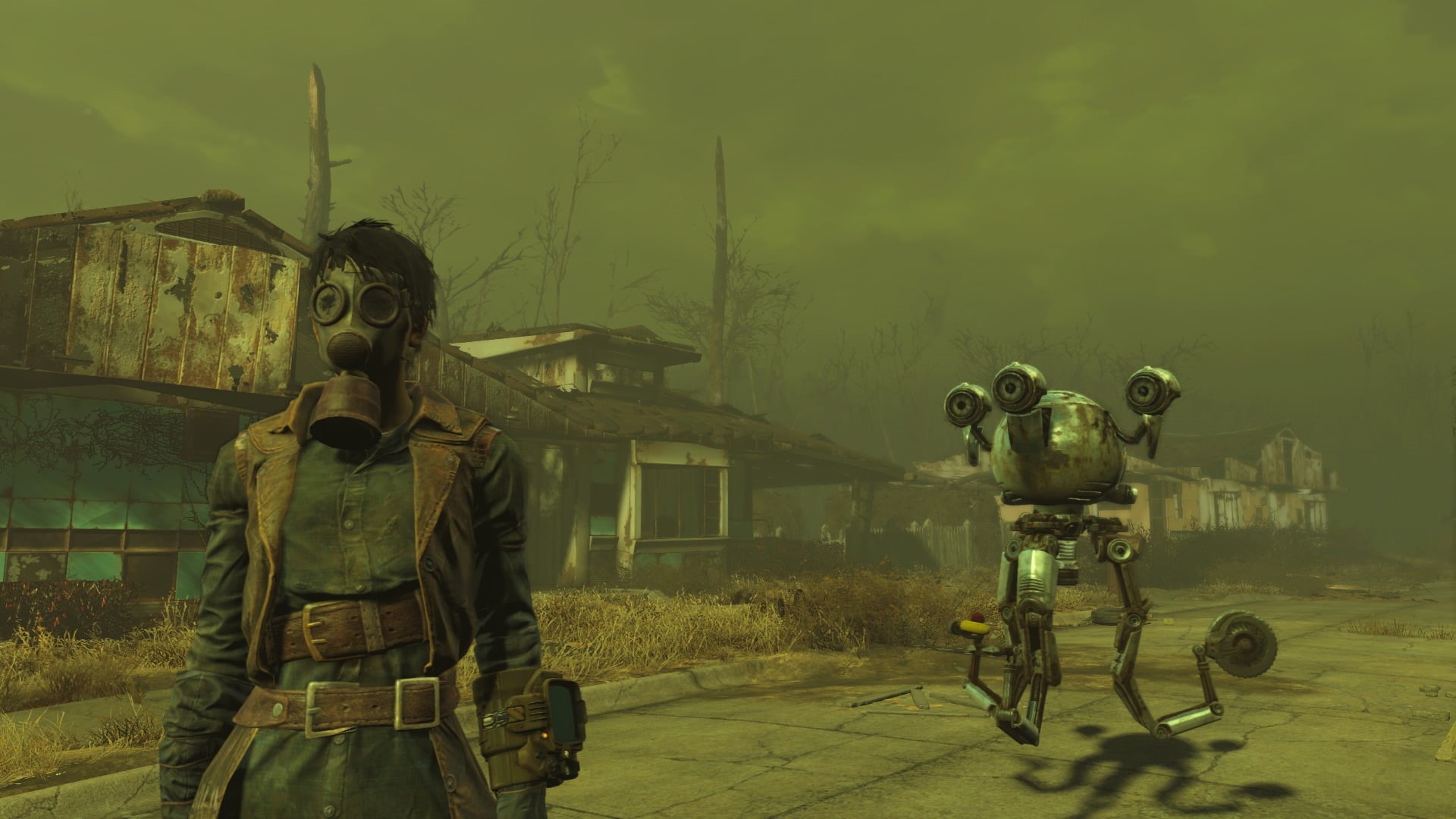 Fallout, sky, photography themes, transportation, camera - photographic equipment, built structure, architecture, representation, real people, codsworth, HD Wallpaper