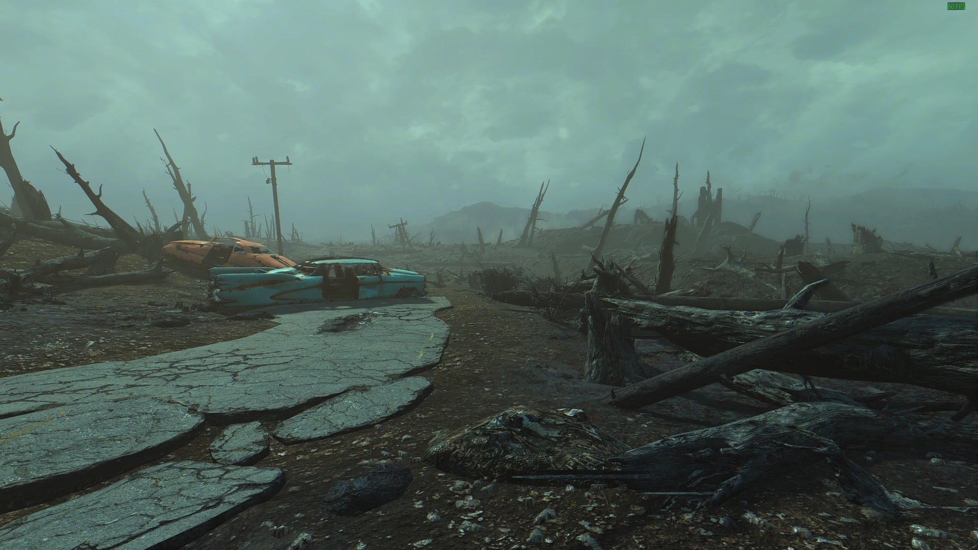 tranquil scene, ruined, gray, damaged, no people, environment, outdoors, video games, mode of transportation, sky, day, nature, deterioration, Fallout 4, HD Wallpaper
