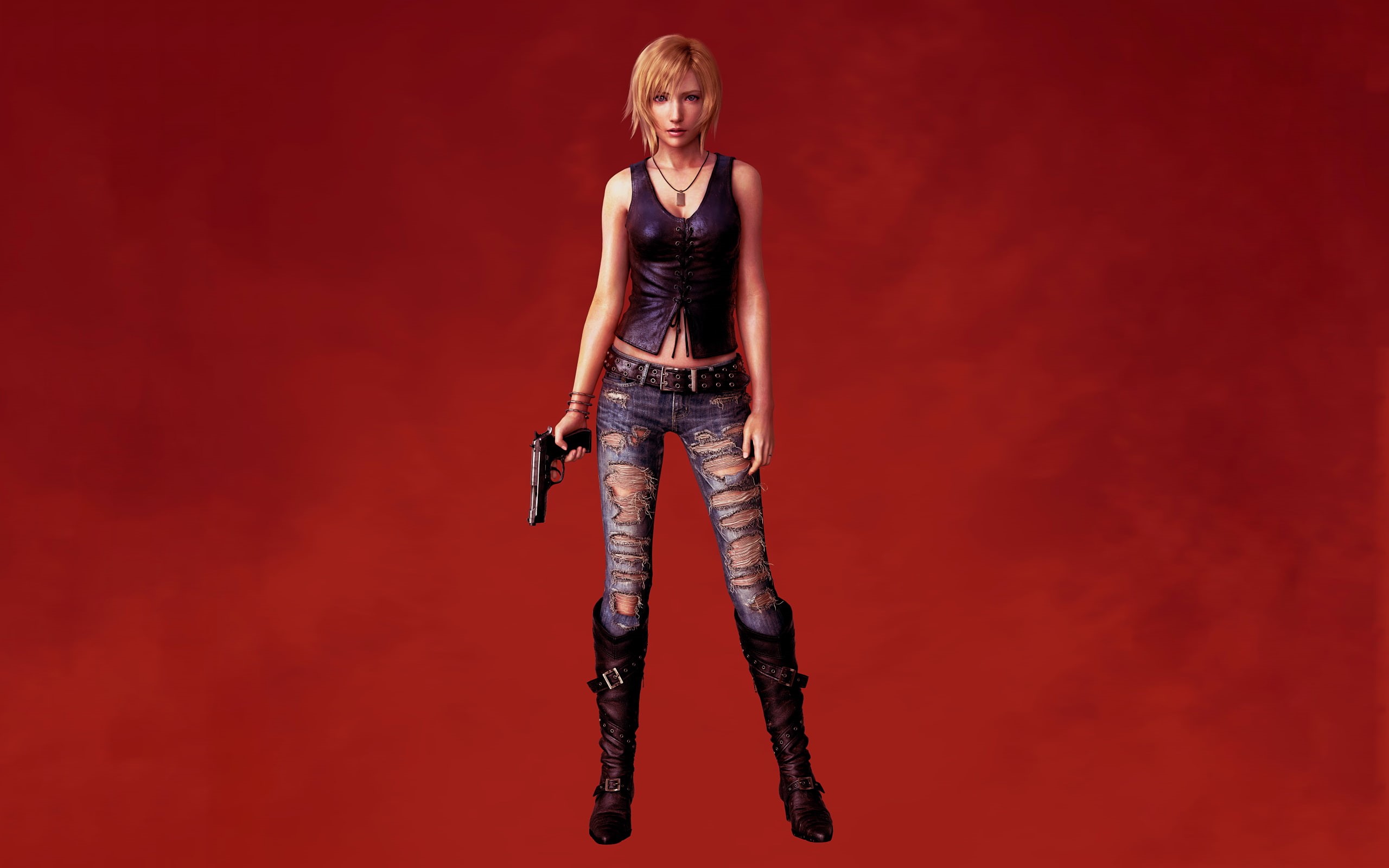 dark, babe, protagonist, aya, rpg, violence, survival, action, brea, horror, birthday, parasite, eve, animation, 3rd, 2K, HD Wallpaper