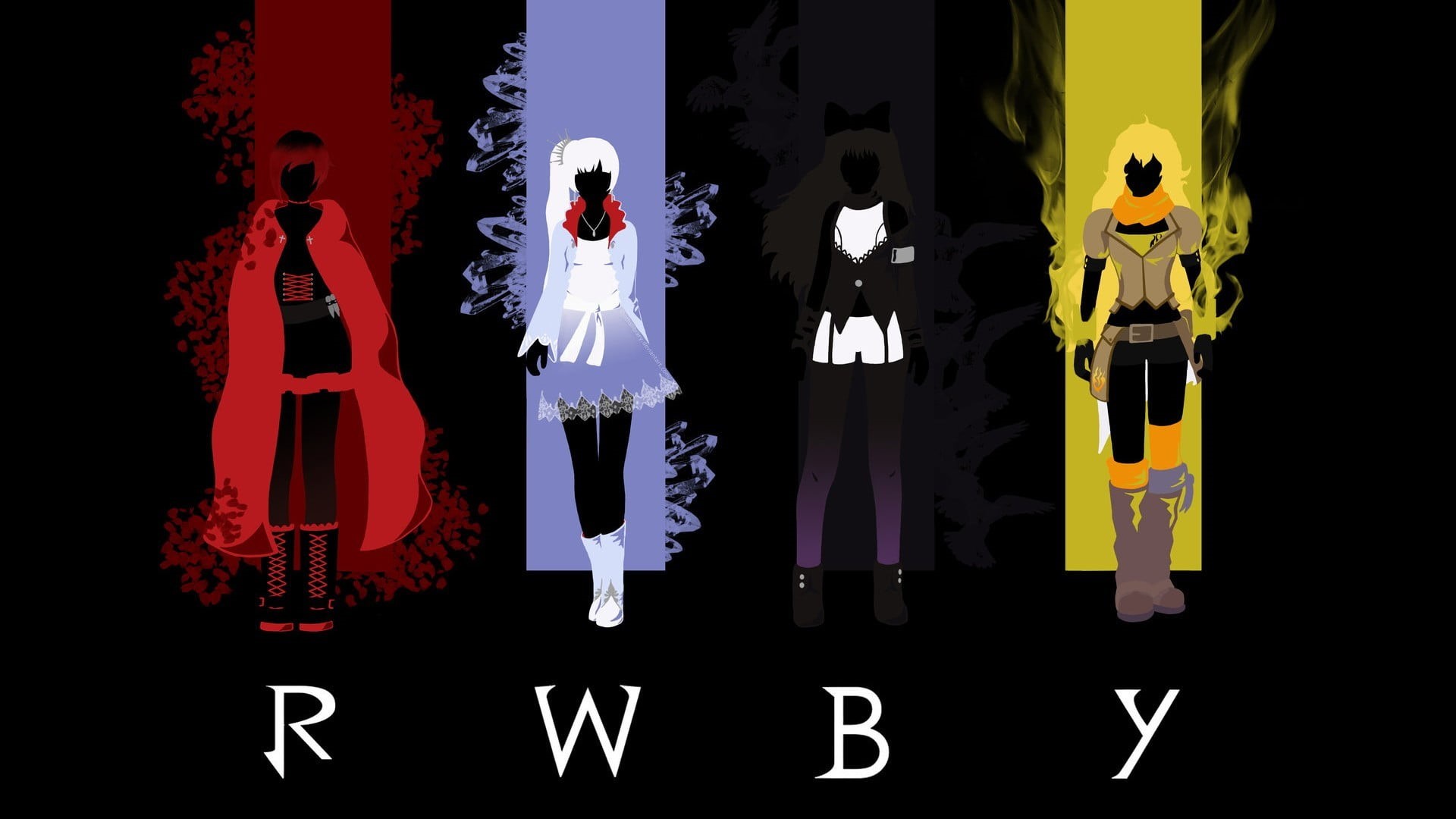1080P, toy, poster, Weiss Schnee, human skeleton, RWBY, Ruby Rose (character), clothing, human representation, still life, female likeness, Yang Xiao Long, HD Wallpaper