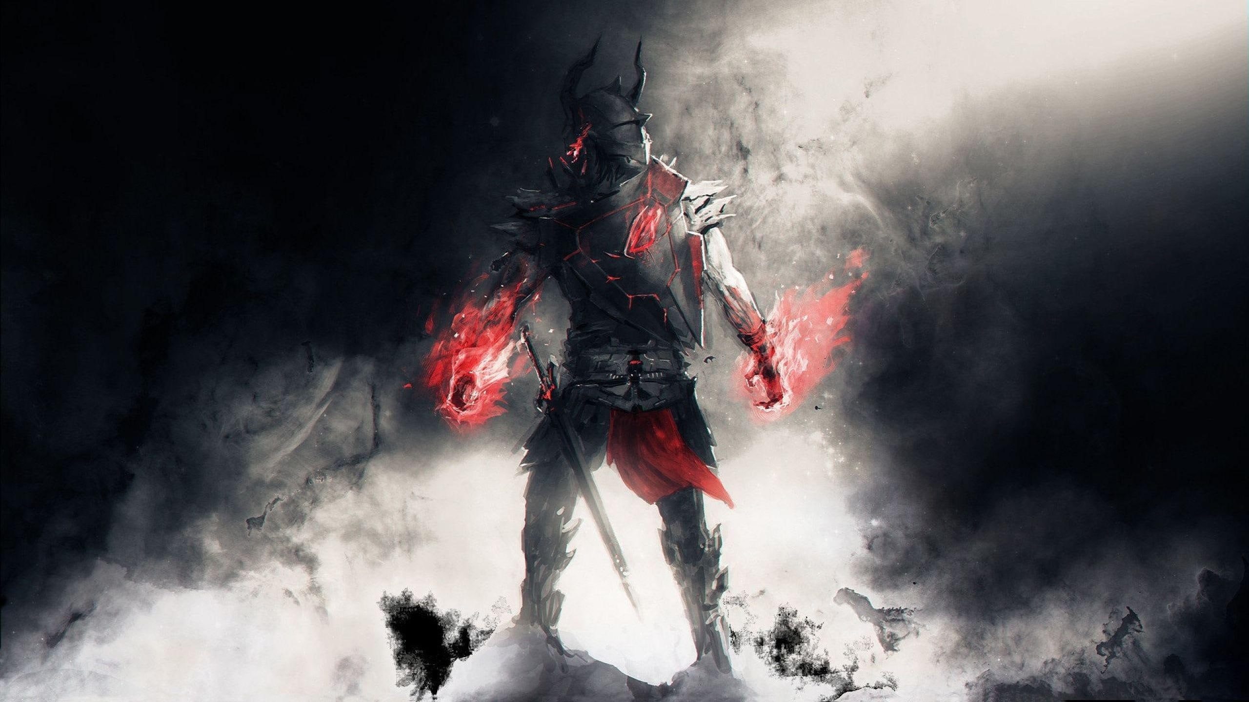 sword, lords, fallen, weapon, fantasy, videogames, pictures, 2K, armor, illustraiton, warrior, black, steel, HD Wallpaper