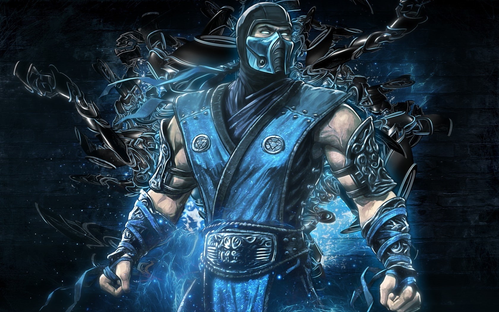 art, mortal, hd, 720P, subzero, fantasy, Video Games, fantasy art, x, kombat, video, games, HD Wallpaper