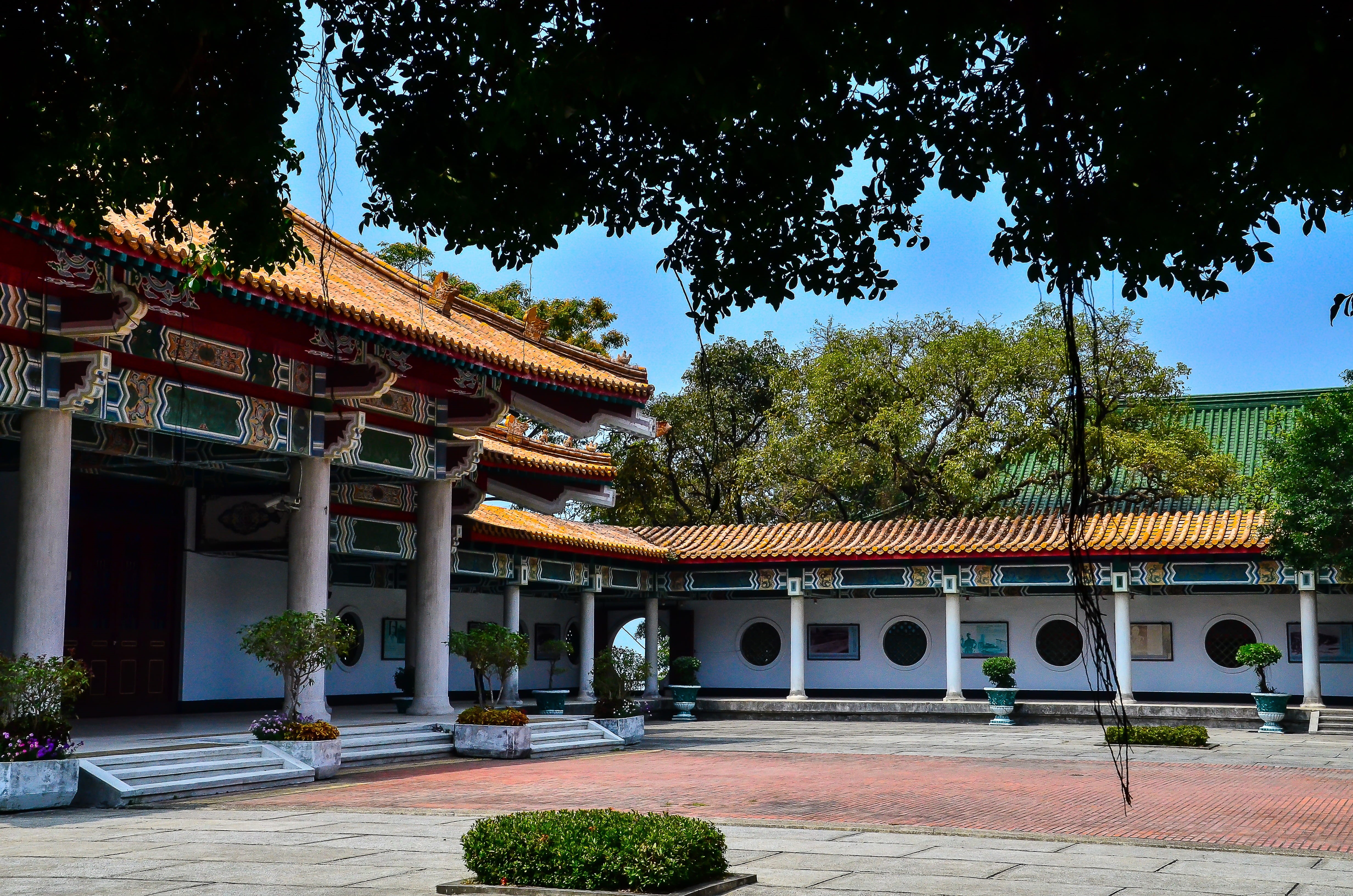 day, growth, shoushan, building exterior, 4K, drum hill area, the martyrs  shrine, travel destinations, spirituality, belief, nature, architecture, kaohsiung, HD Wallpaper