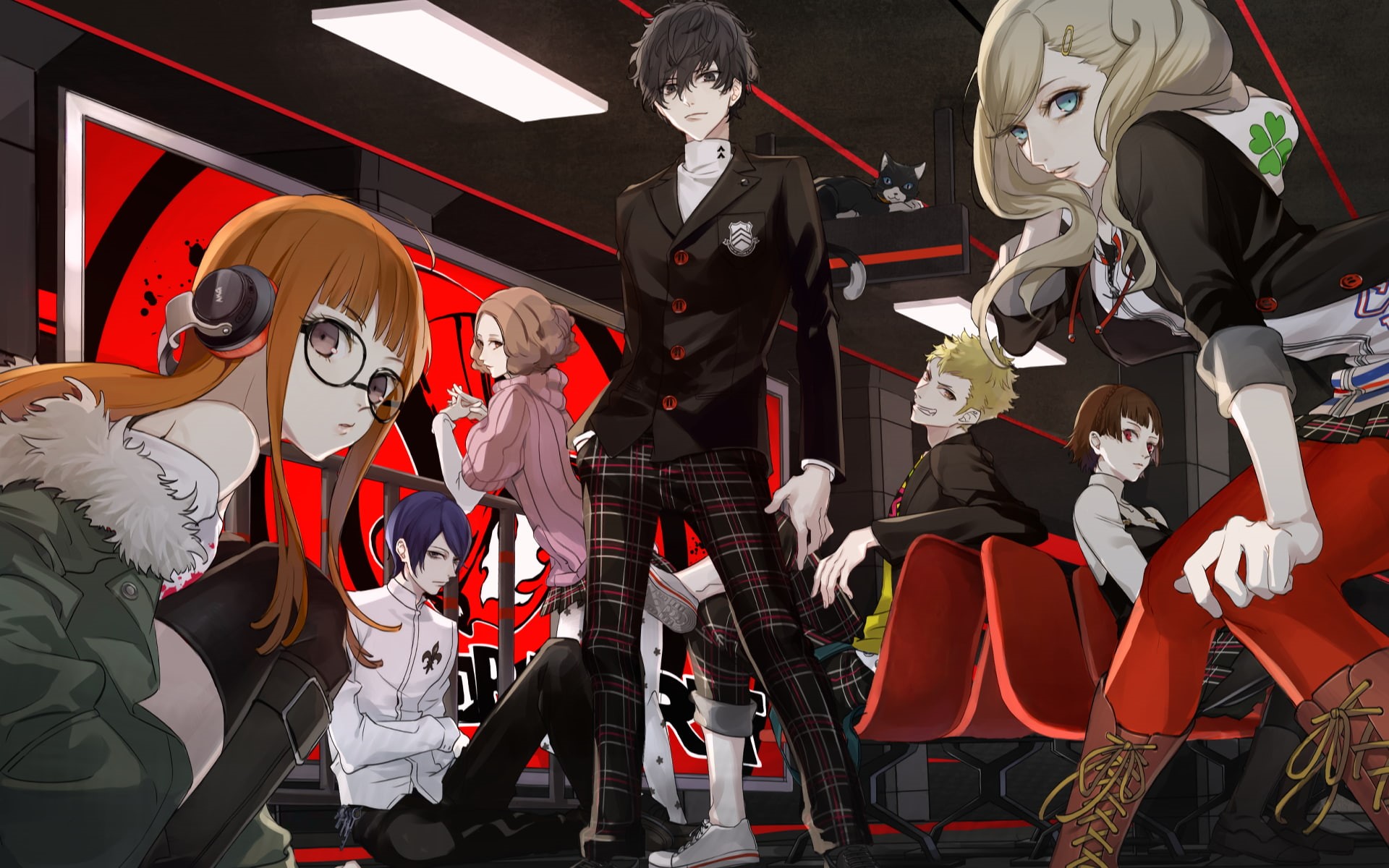 Phantom Thieves, Persona series, Persona 5, 1080P, Akira Kurusu, HD Wallpaper