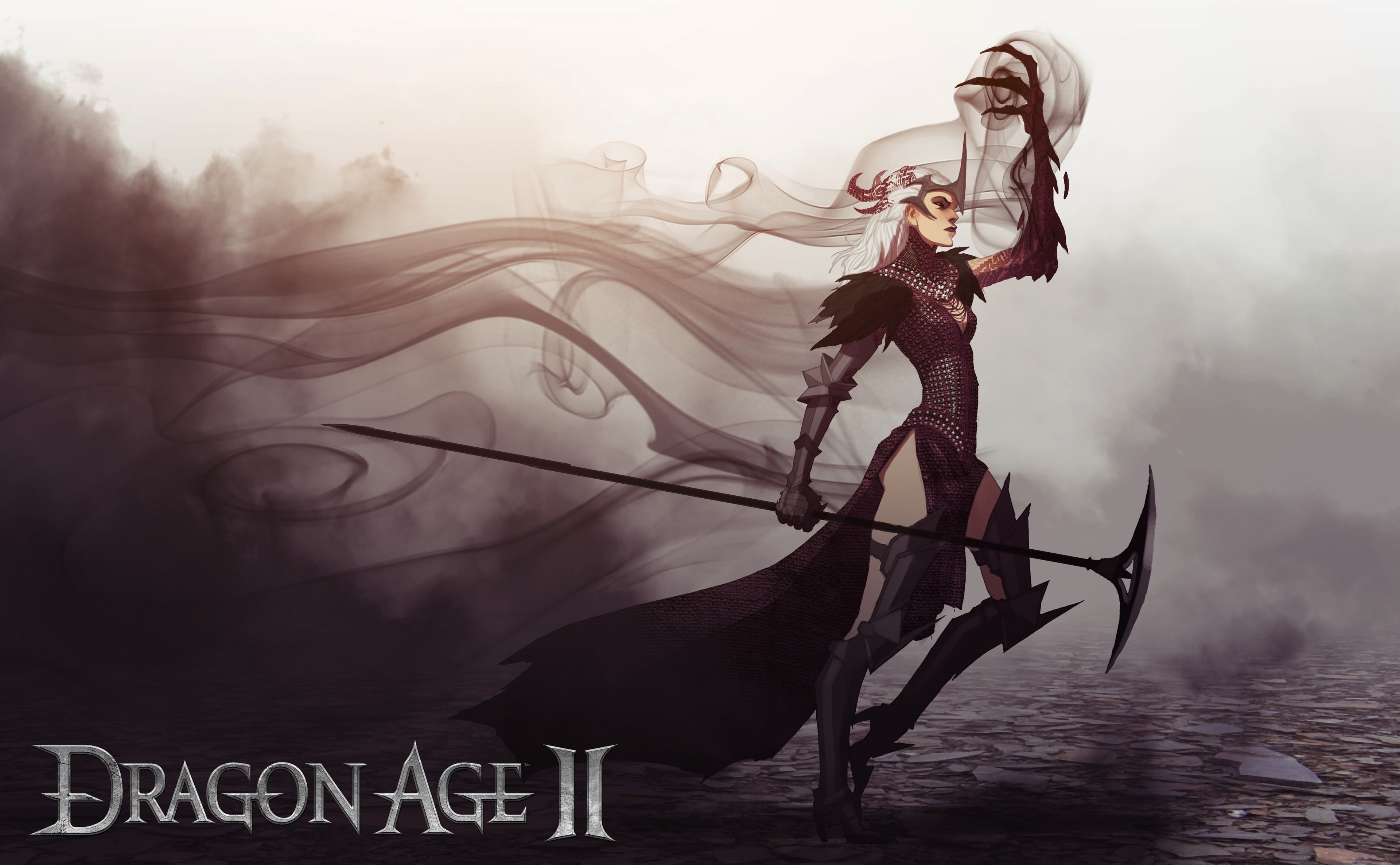dragon age ii, real people, women, lifestyles, mode of transportation, adult, transportation, day, ii, art, text, outdoors, dragon, standing, HD Wallpaper