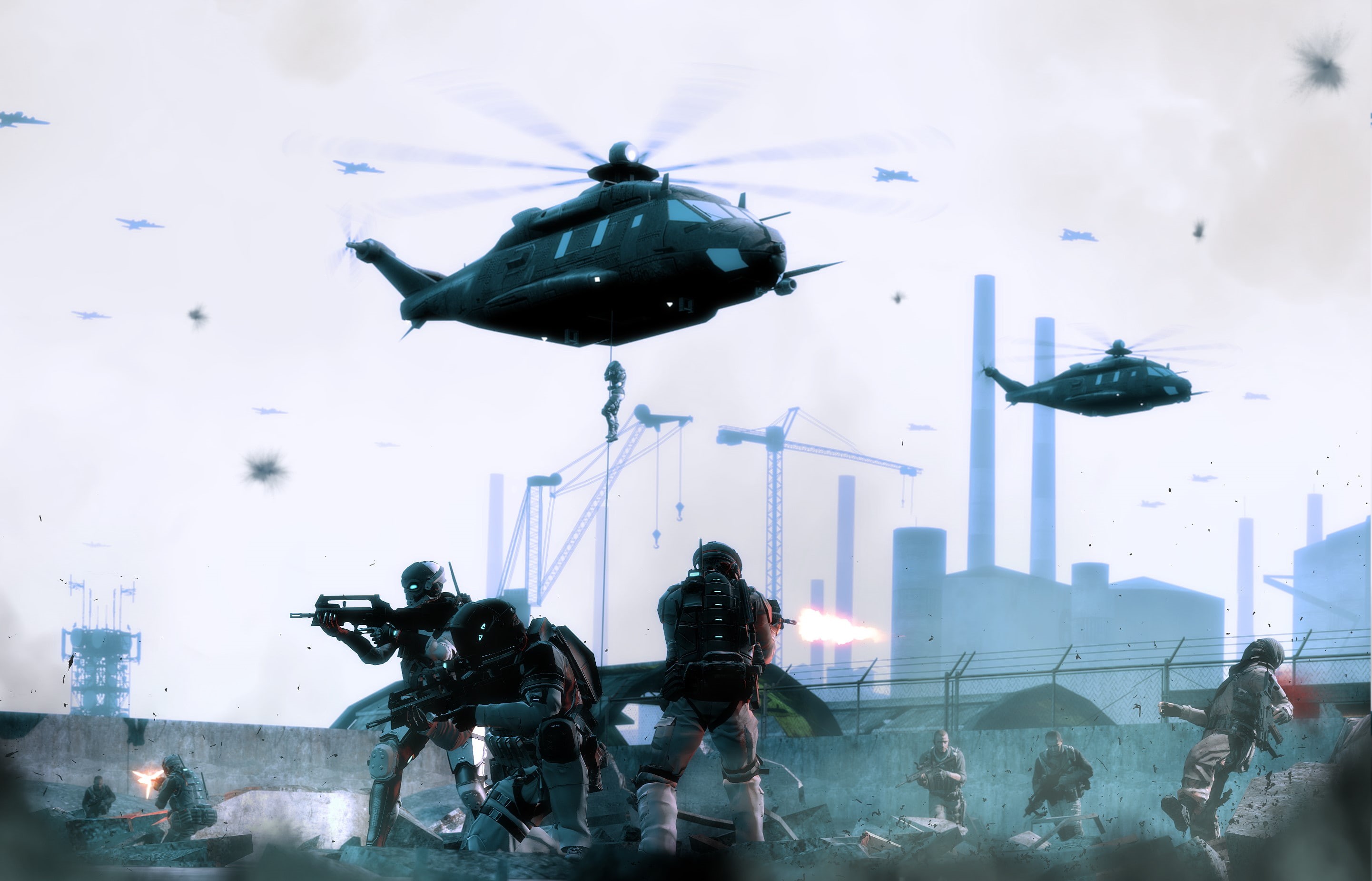 transportation, outdoors, army soldier, military, arts culture and entertainment, people, government, plane, motion, group, group of people, helicopter, HD Wallpaper