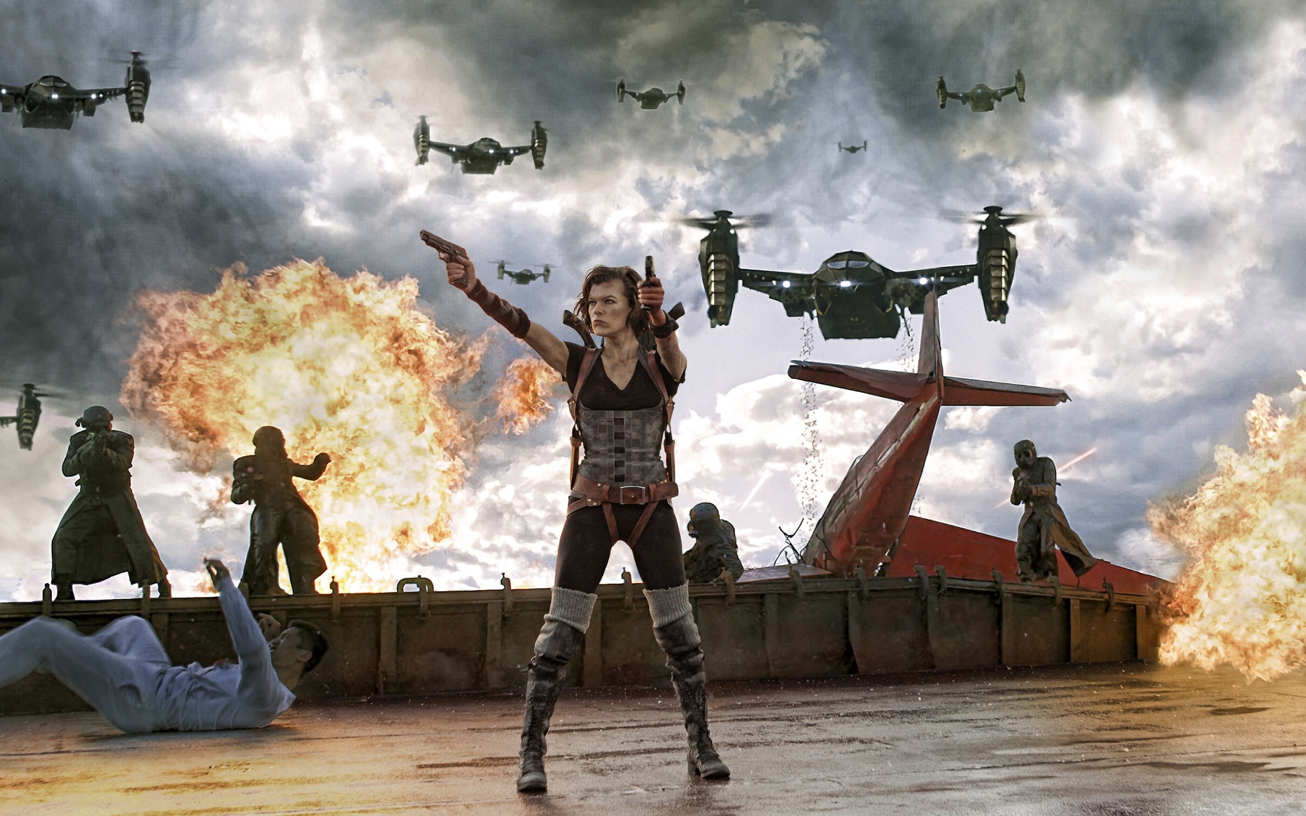 evil, 2K, Resident Evil, retribution, resident, HD Wallpaper