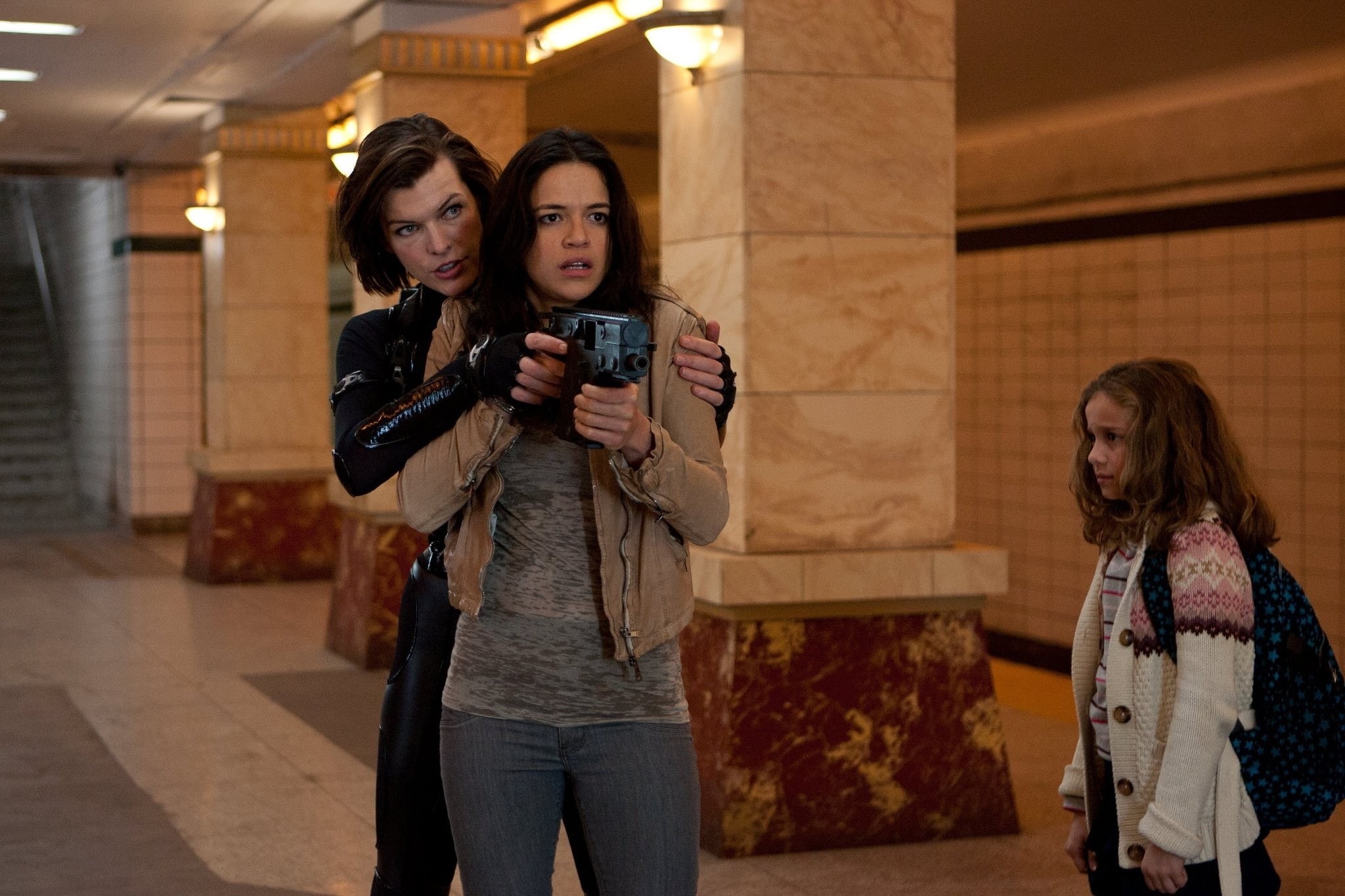 michelle, Michelle Rodriguez, milla, 1080P, retribution, Milla Jovovich, games, jovovich, art, Resident Evil Retribution, resident, evil, hd, rodriguez, HD Wallpaper